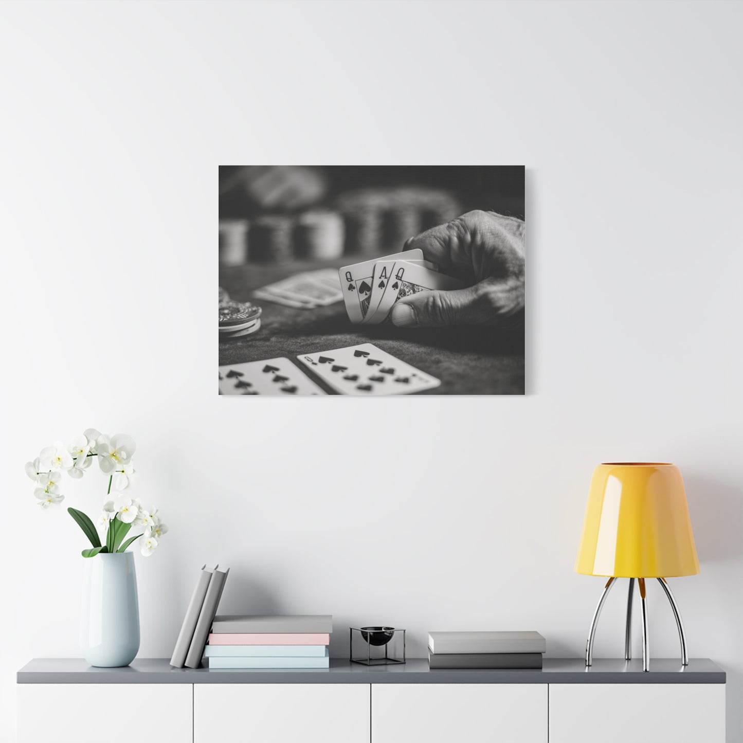 Poker Player Canvas Wall Art