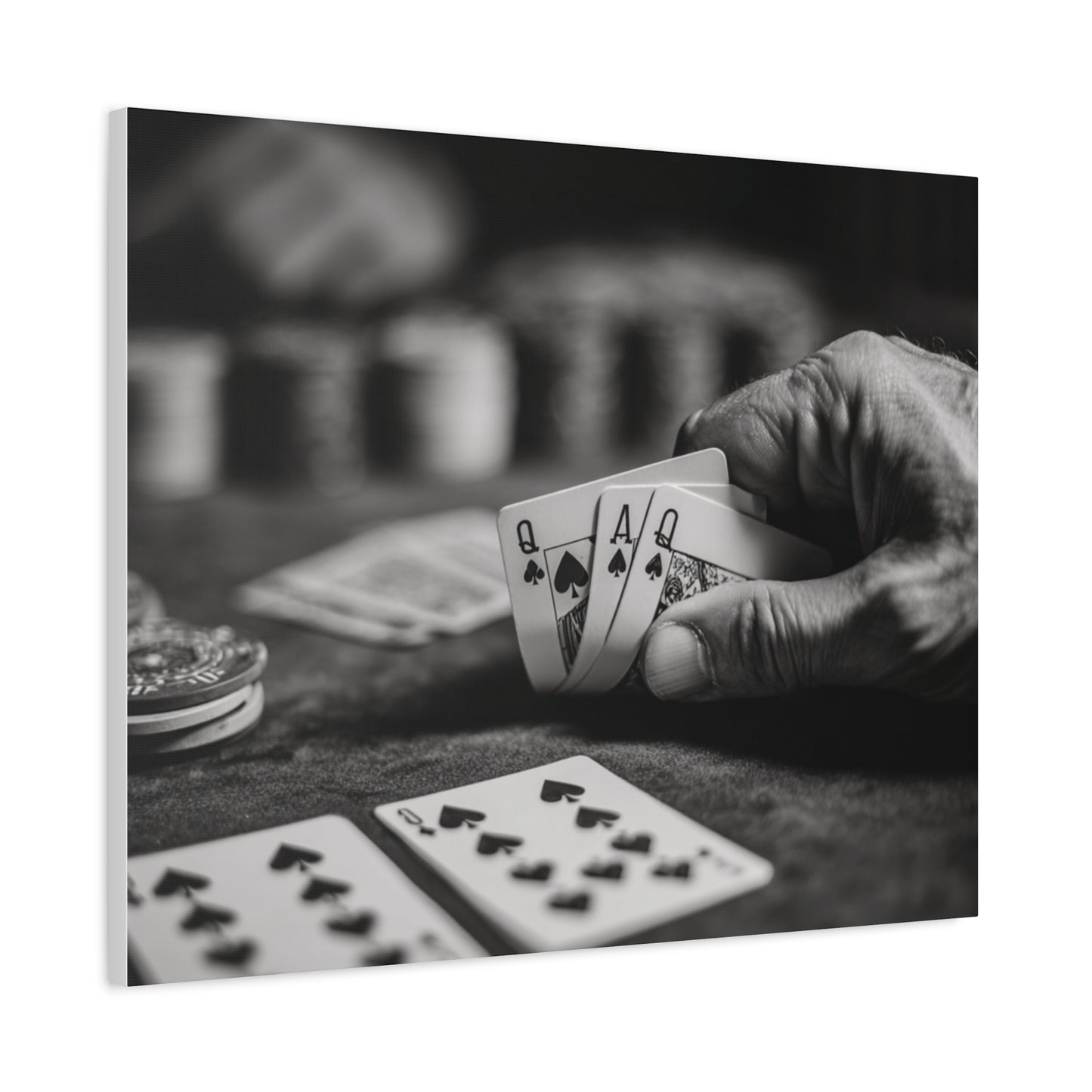 Poker Player Canvas Wall Art