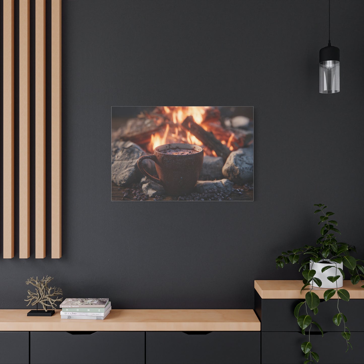Cozy Campfire Canvas Print