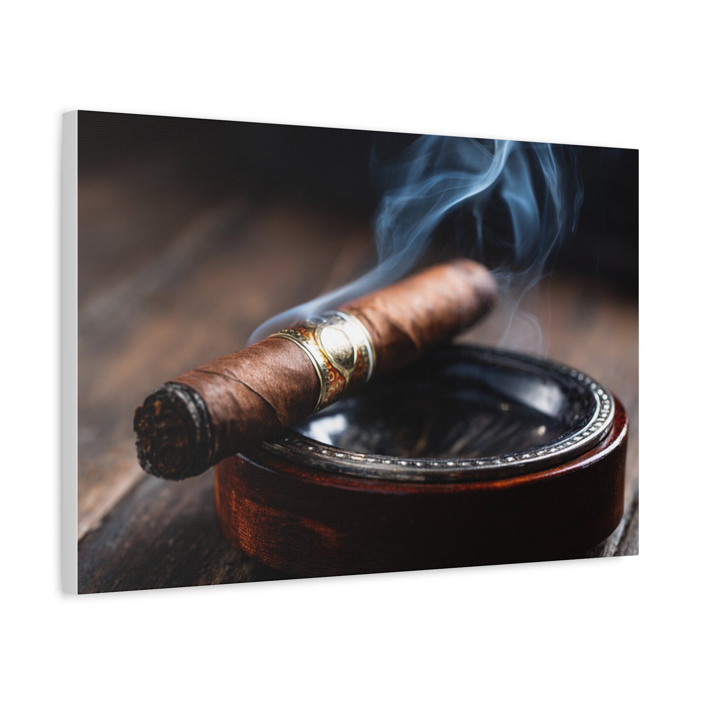 Cigar Smoke Wall Art Canvas