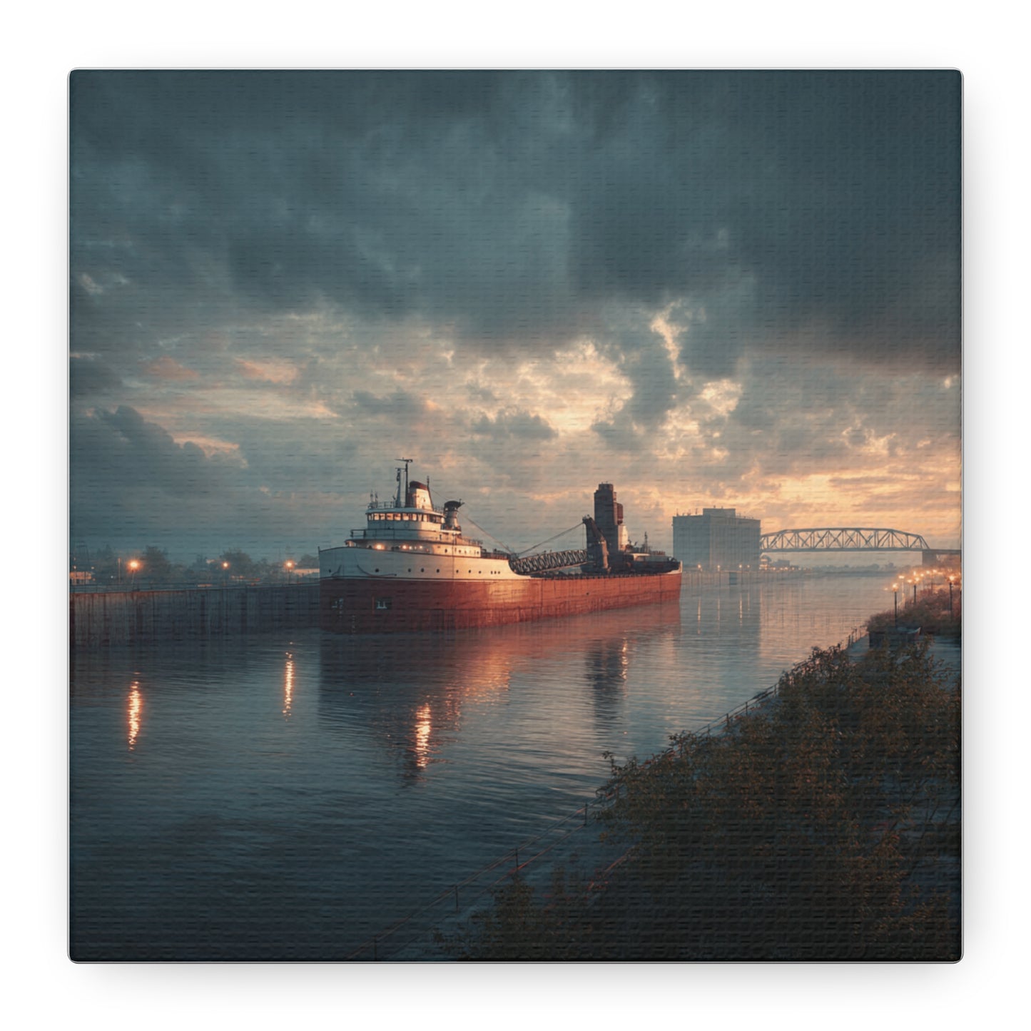 Stretched Canvas Art Print, Nautical Wall Decor, Maritime Scene, Boat Photo, Home or Office Decoration, Gift for Ocean Lovers