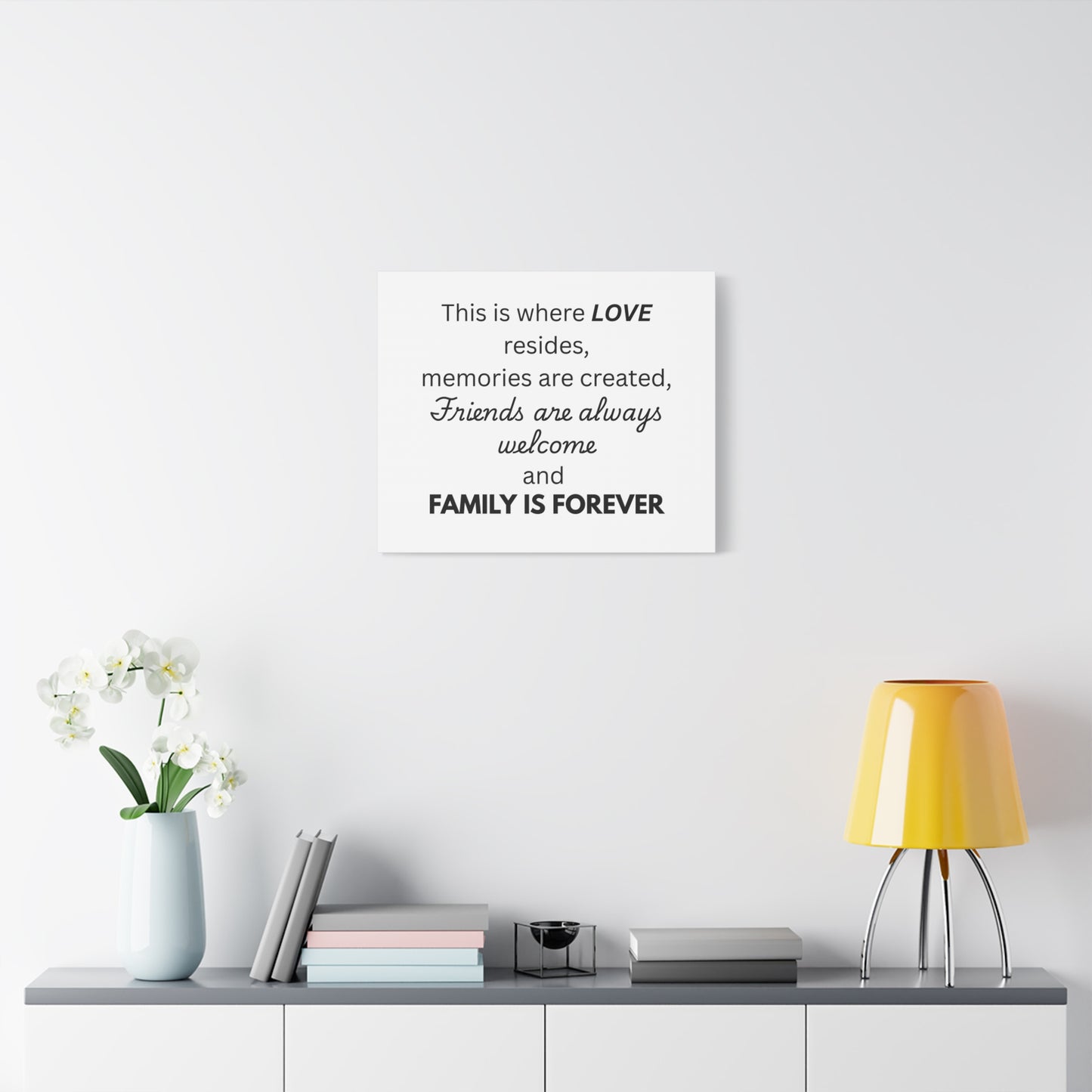 Love Family Canvas Artwork