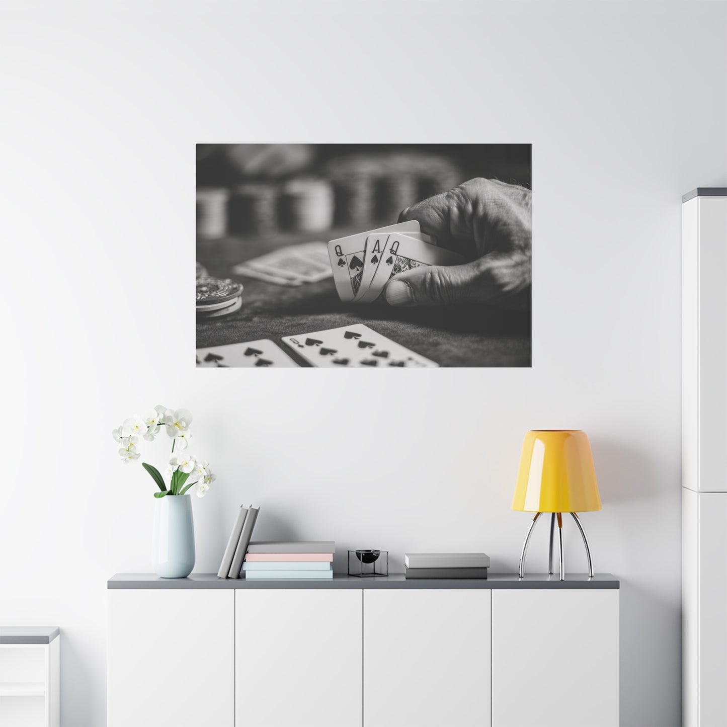 Poker Player Canvas Wall Art