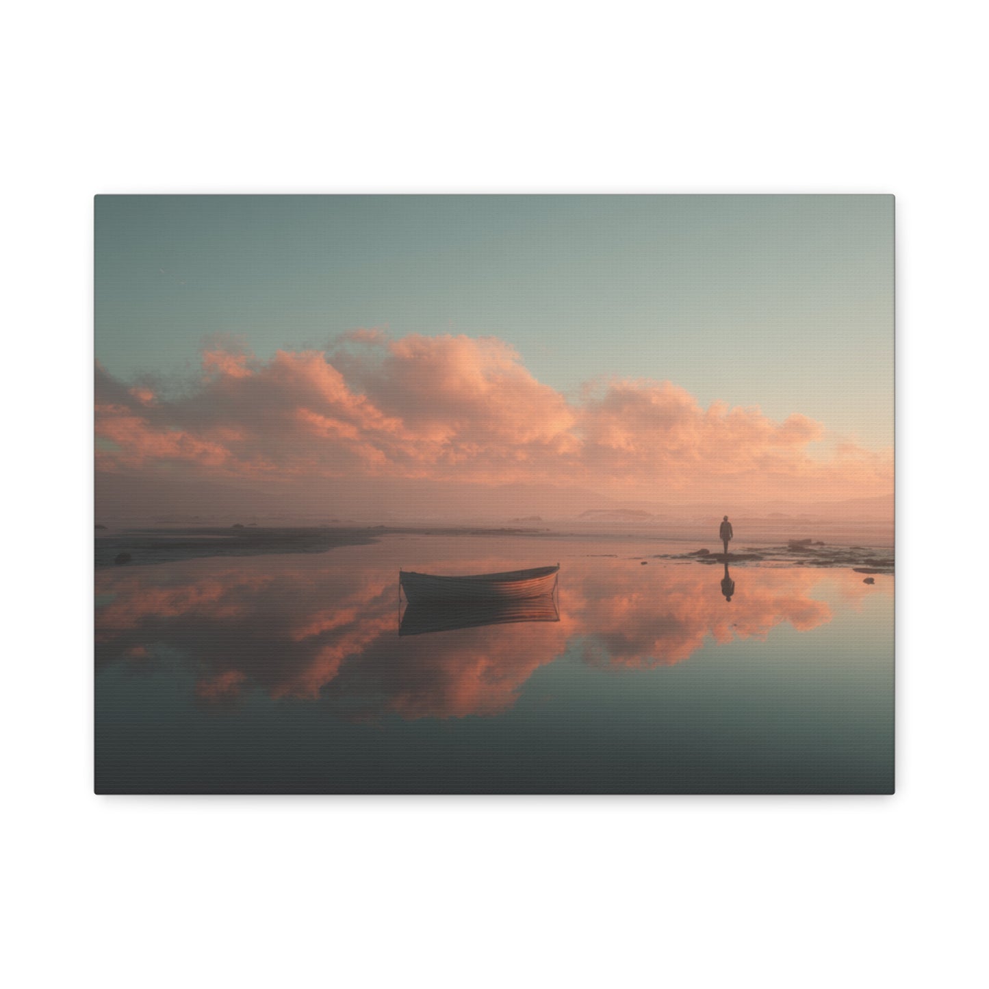 Serene Landscape Canvas Art Print, Coastal Decor, Home Bedroom Wall Art, Inspirational Wall Décor, Gift for Nature Lovers