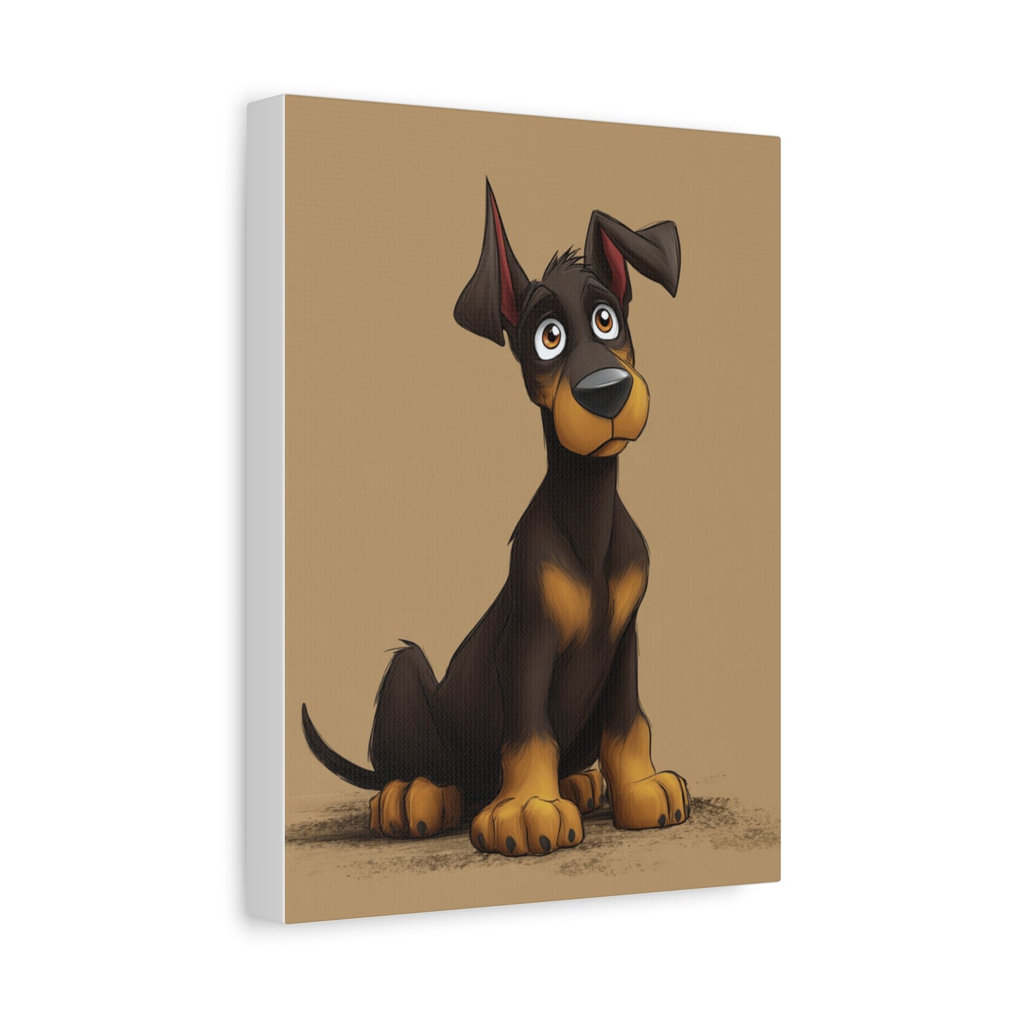 Custom Dog Portrait Canvas, Pet Decor, Dog Lover Gift, Cute Animal Art, Home Wall Art