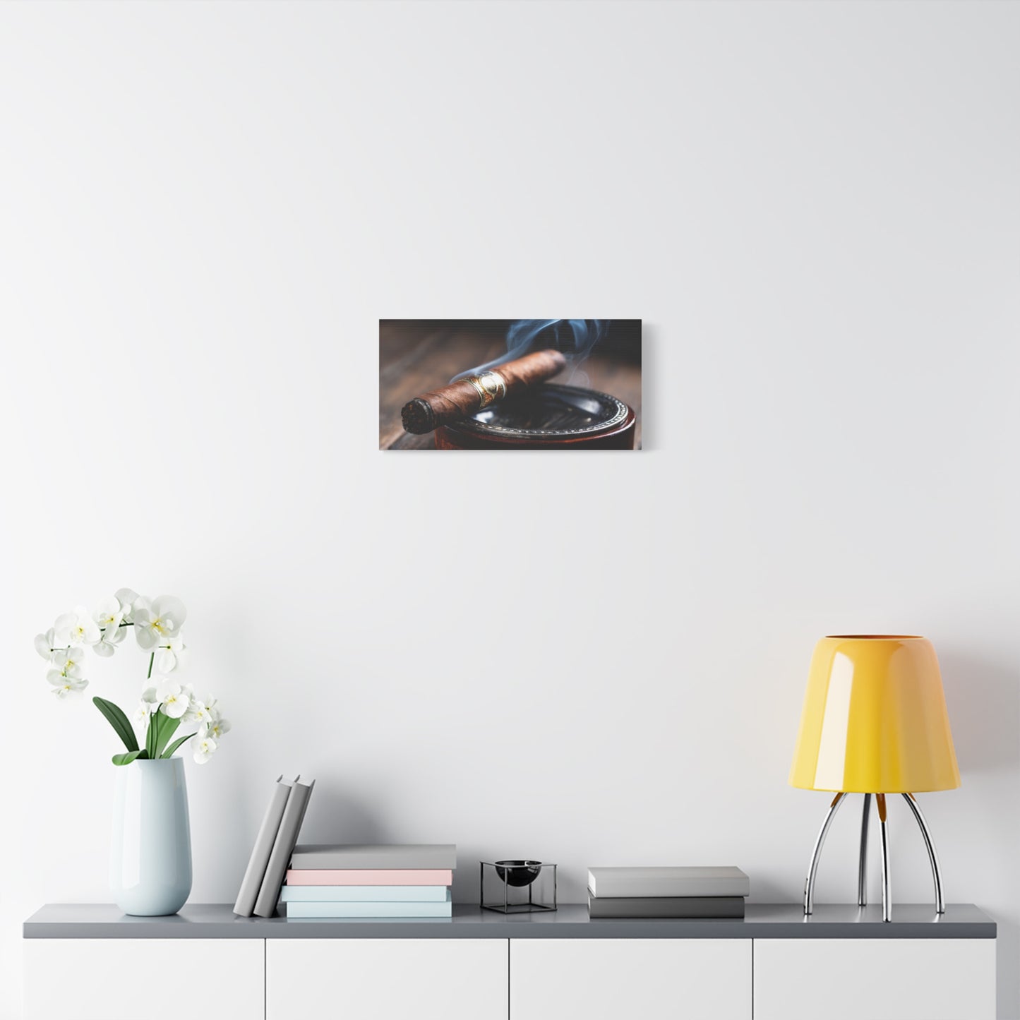 Cigar Smoke Wall Art Canvas