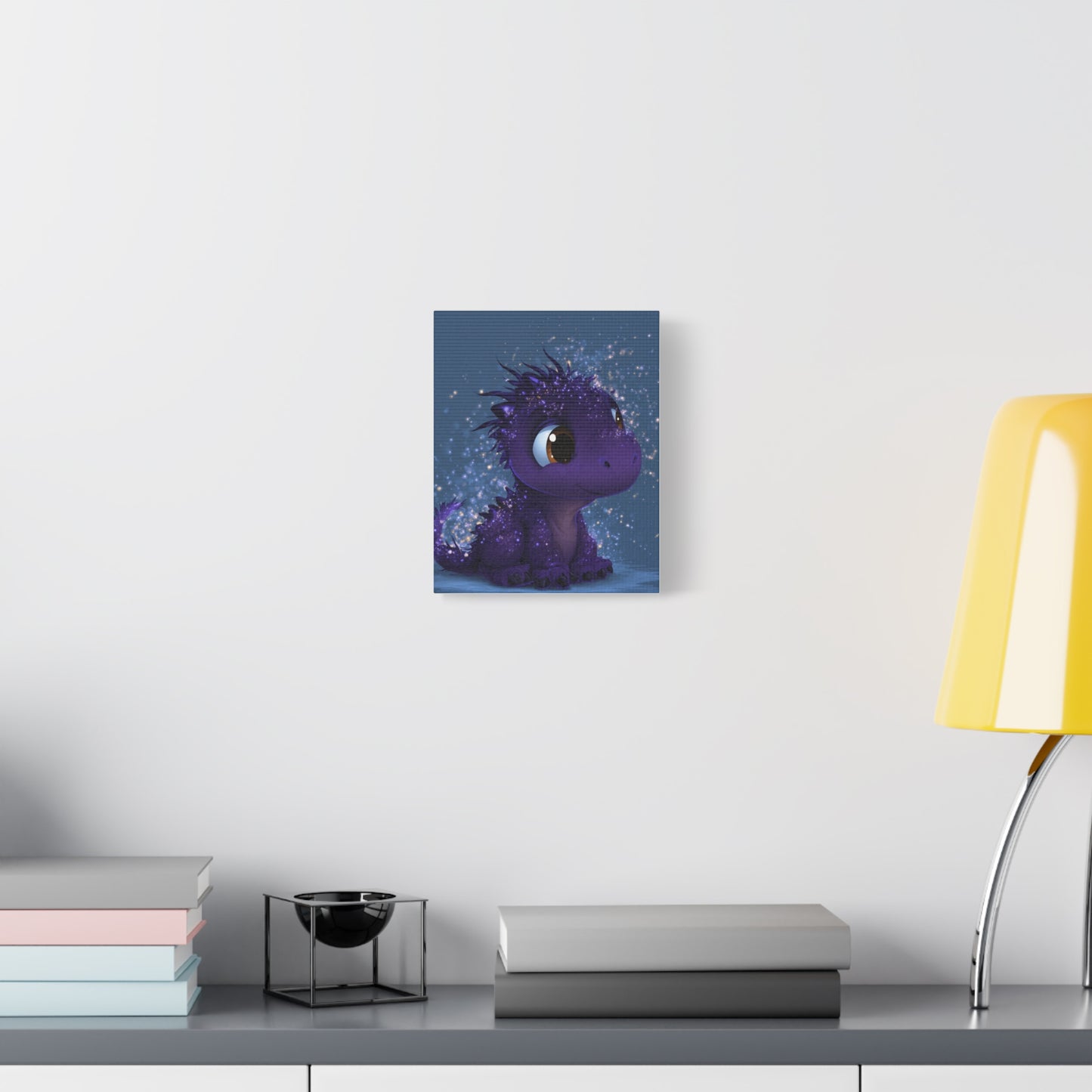Whimsical Dragon Canvas Art, Cute Nursery Decor, Fantasy Wall Decor, Kids Room Art, Magical Home Gift, Birthday Gift