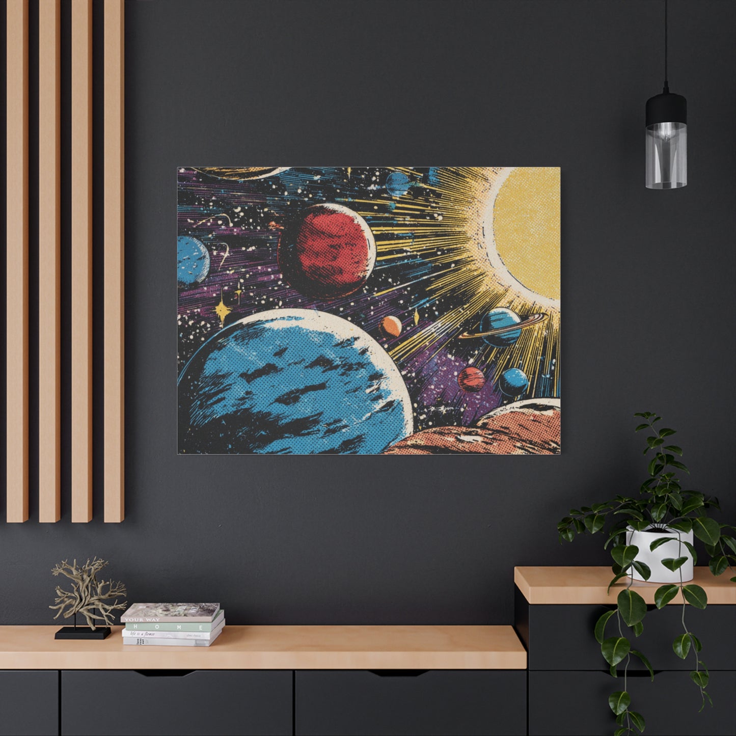 Canvas Print - Comic Book Style Planets