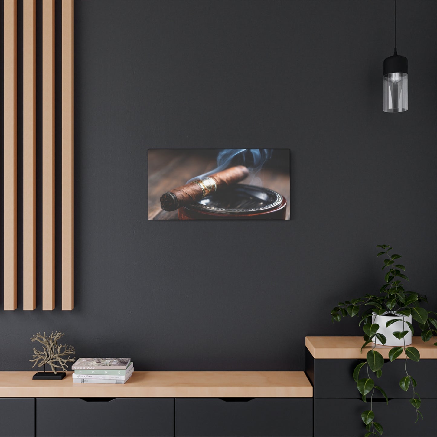 Cigar Smoke Wall Art Canvas