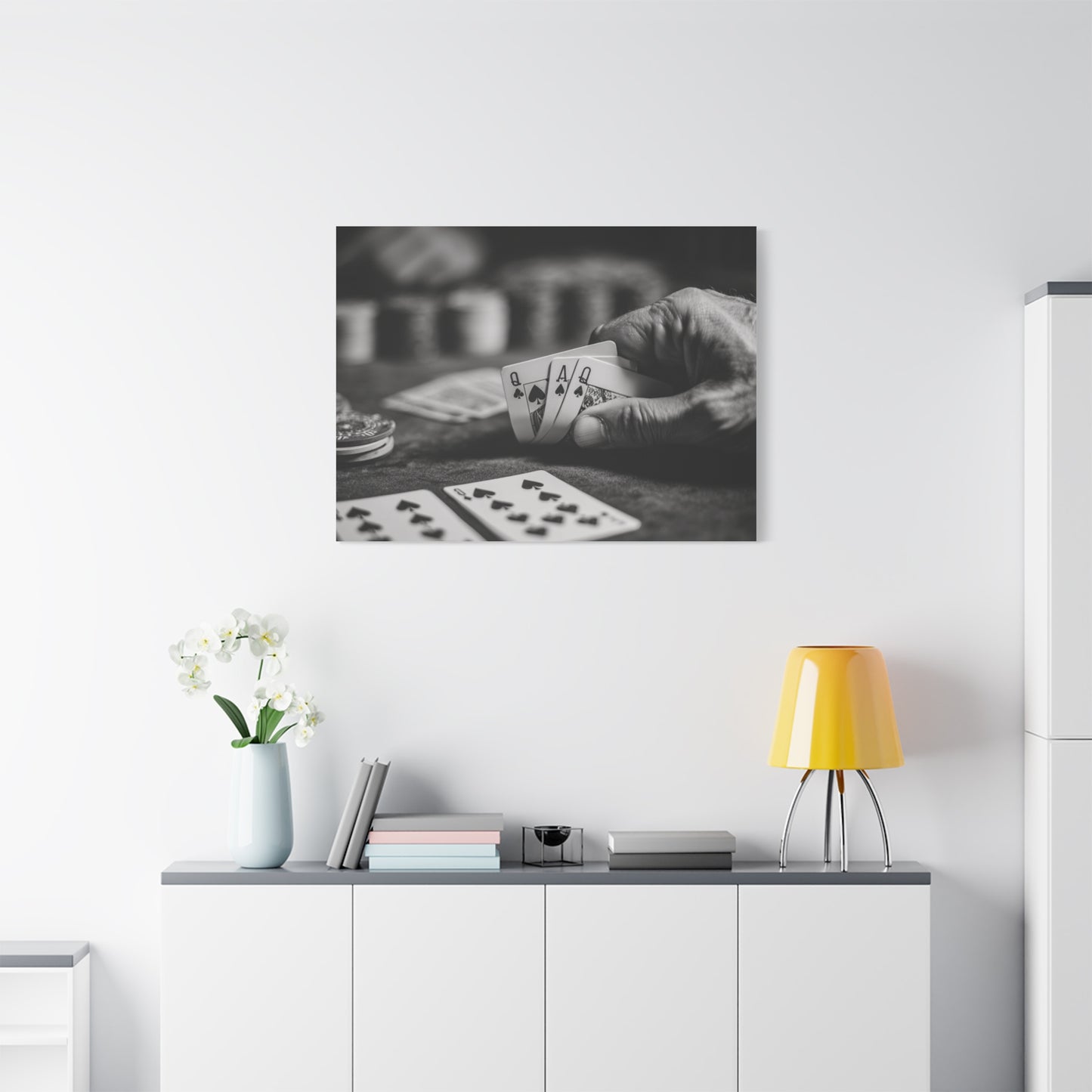 Poker Player Canvas Wall Art
