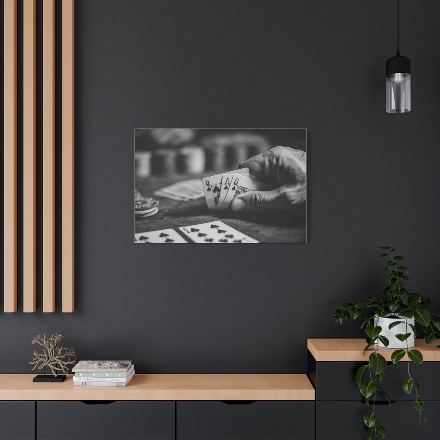 Poker Player Canvas Wall Art
