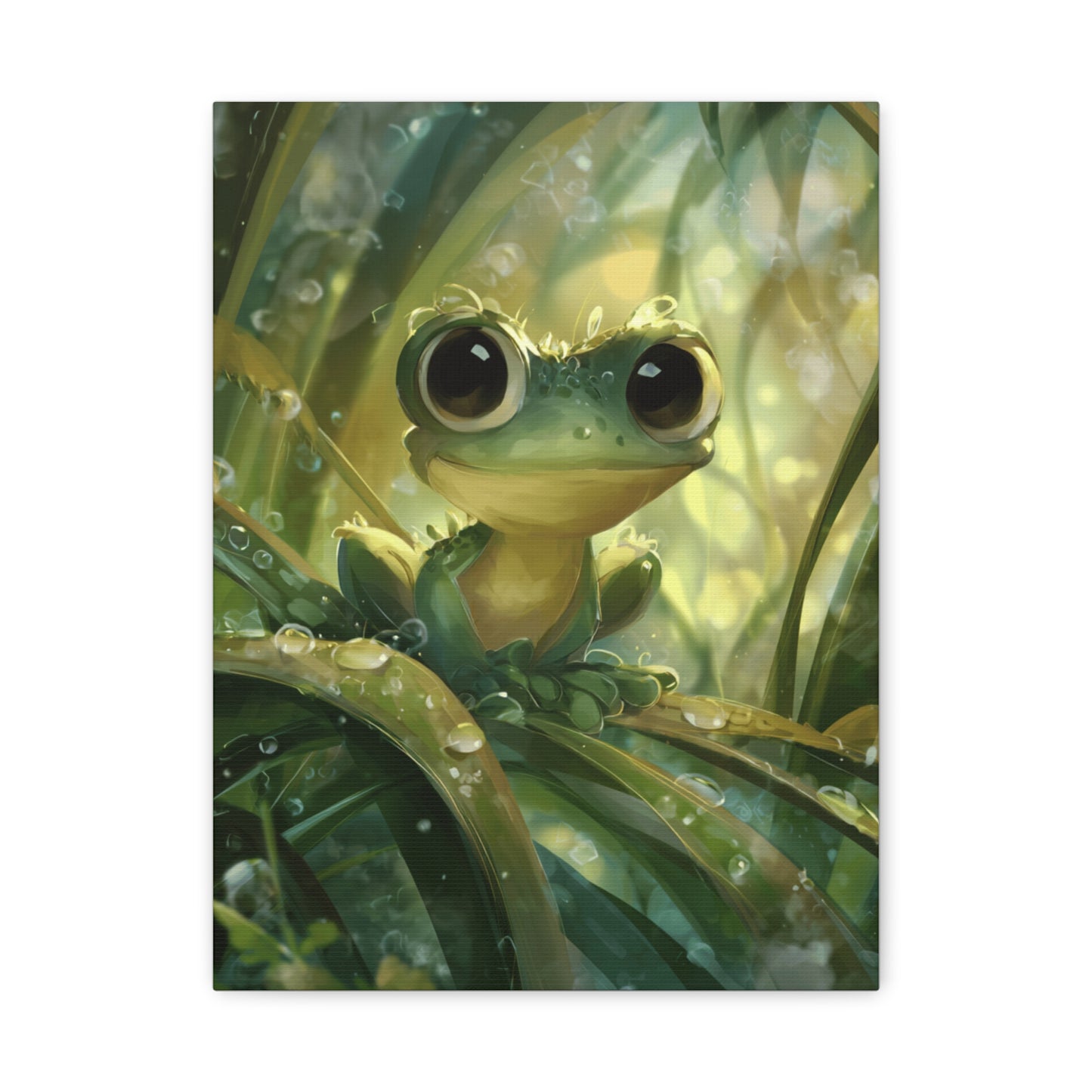 Whimsical Frog Wall Art Print, Nature Decor, Kids Room, Animal Lover Gift, Playful Home Decor, Nursery Wall Art