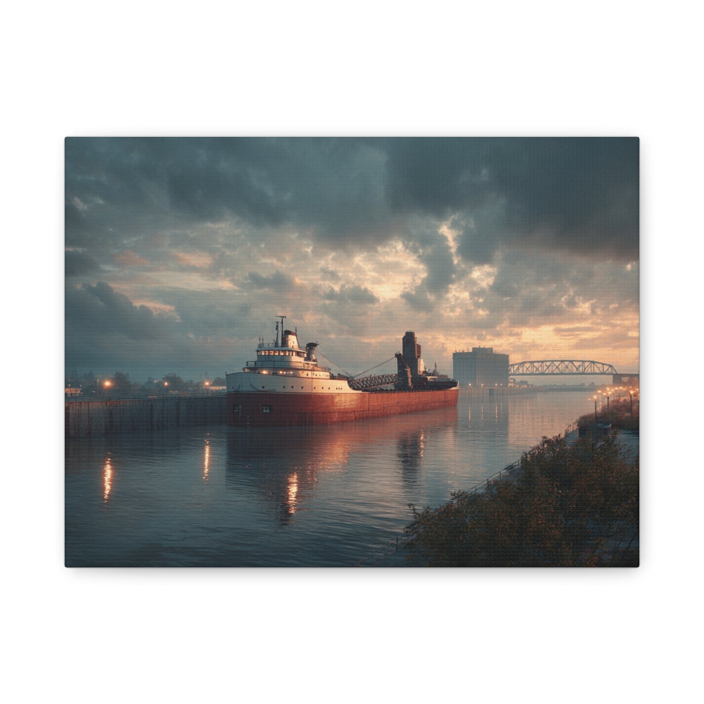 Stretched Canvas Art Print, Nautical Wall Decor, Maritime Scene, Boat Photo, Home or Office Decoration, Gift for Ocean Lovers