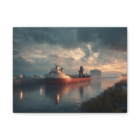 Stretched Canvas Art Print, Nautical Wall Decor, Maritime Scene, Boat Photo, Home or Office Decoration, Gift for Ocean Lovers