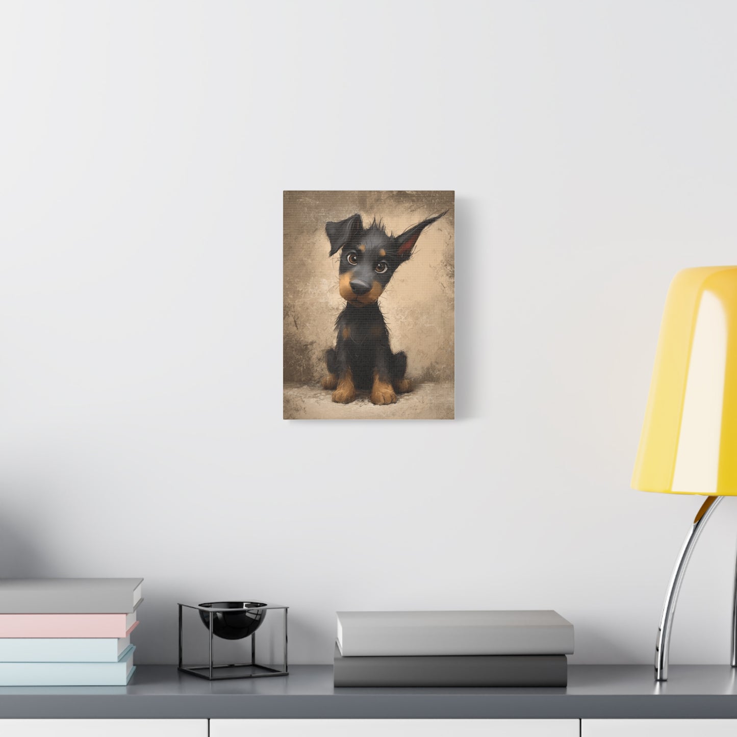 Pet Portrait Canvas, Dog Art Print, Wall Decor, Puppy Lover Gift, Animal Artwork, Home Decoration, Dog Lover Gift