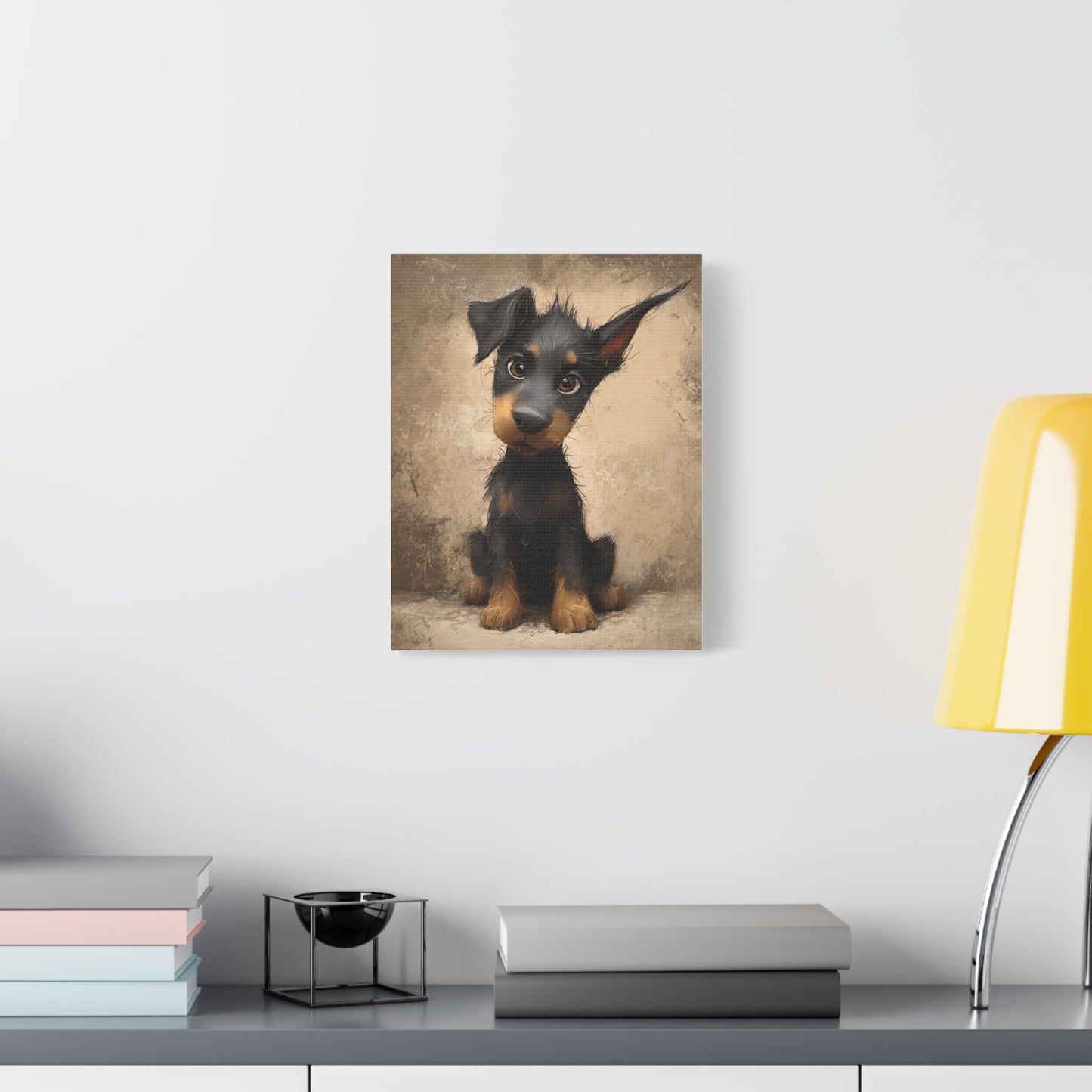 Pet Portrait Canvas, Dog Art Print, Wall Decor, Puppy Lover Gift, Animal Artwork, Home Decoration, Dog Lover Gift