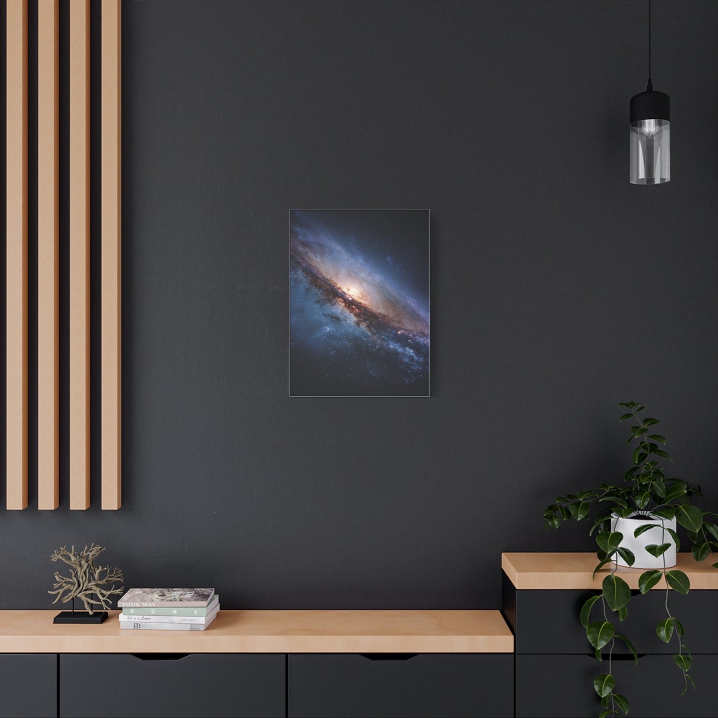 Galaxy Wall Art, Stretched Canvas Print, Cosmic Decor, Space Art, Home Gallery