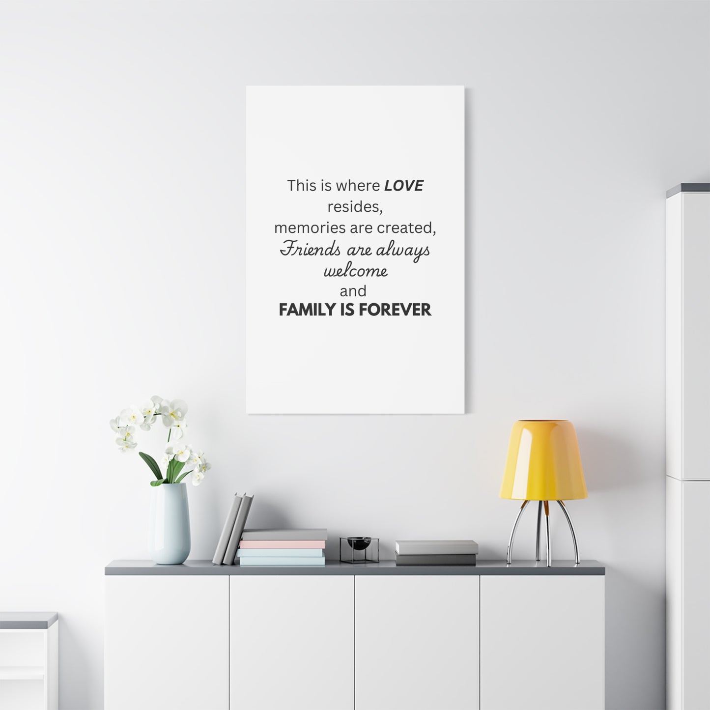 Love Family Canvas Artwork