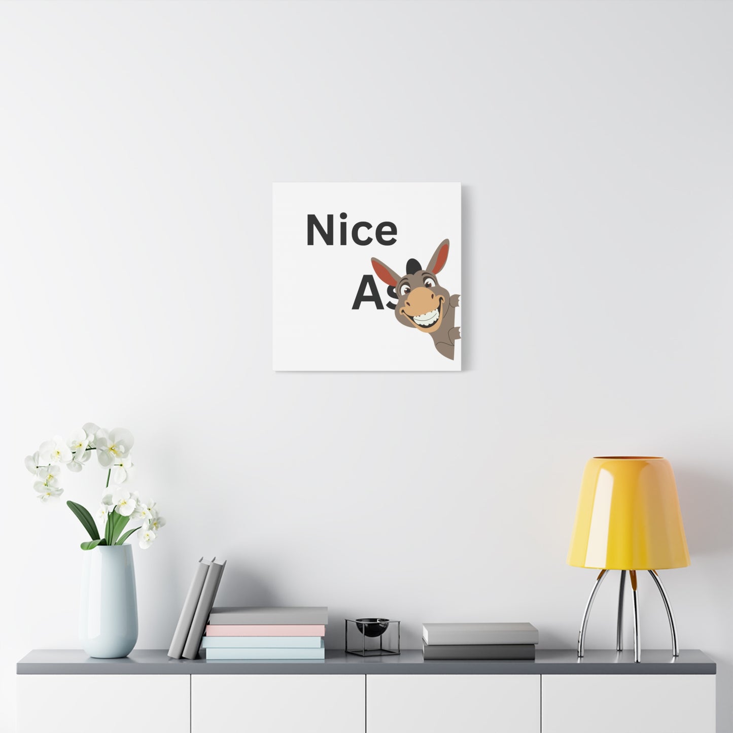 Funny bathroom Canvas Art Print