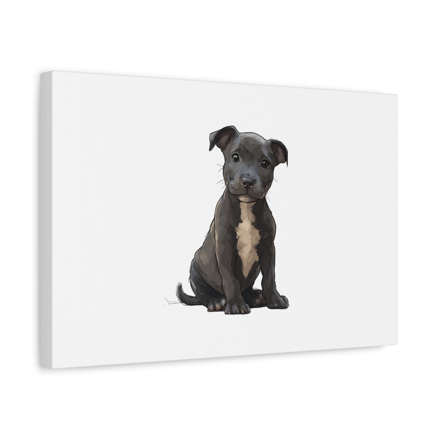 Dog Portrait Canvas Wall Art, Pet Lover Gift, Home Decor, Puppy Artwork, Animal Lover Canvas, Pet Memorial