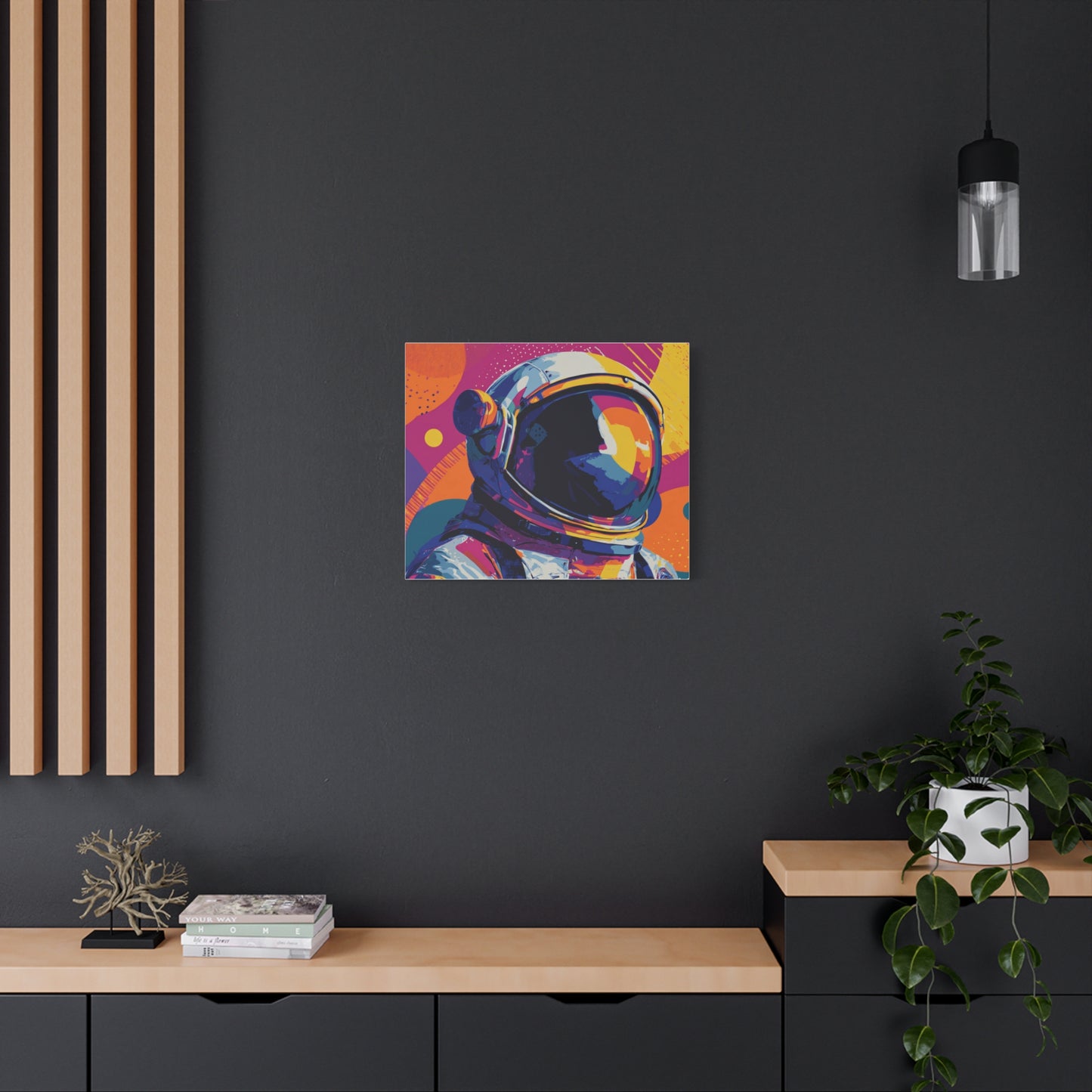 Canvas Print - Vibrant Astronaut Pop Art