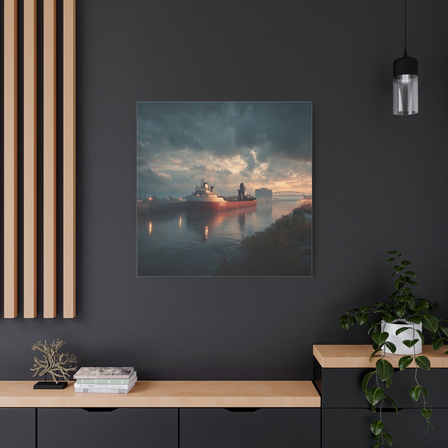 Stretched Canvas Art Print, Nautical Wall Decor, Maritime Scene, Boat Photo, Home or Office Decoration, Gift for Ocean Lovers