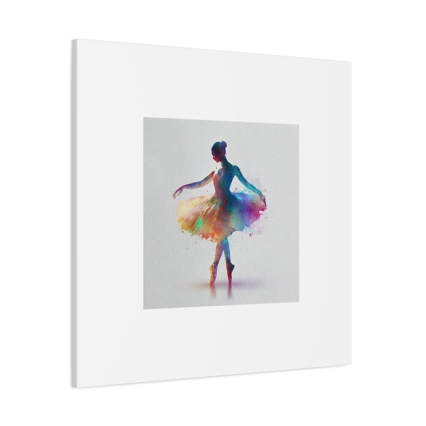 Canvas Print - Beautiful Ballerina with Color Splash - Perfect for a Little Dancer's Room