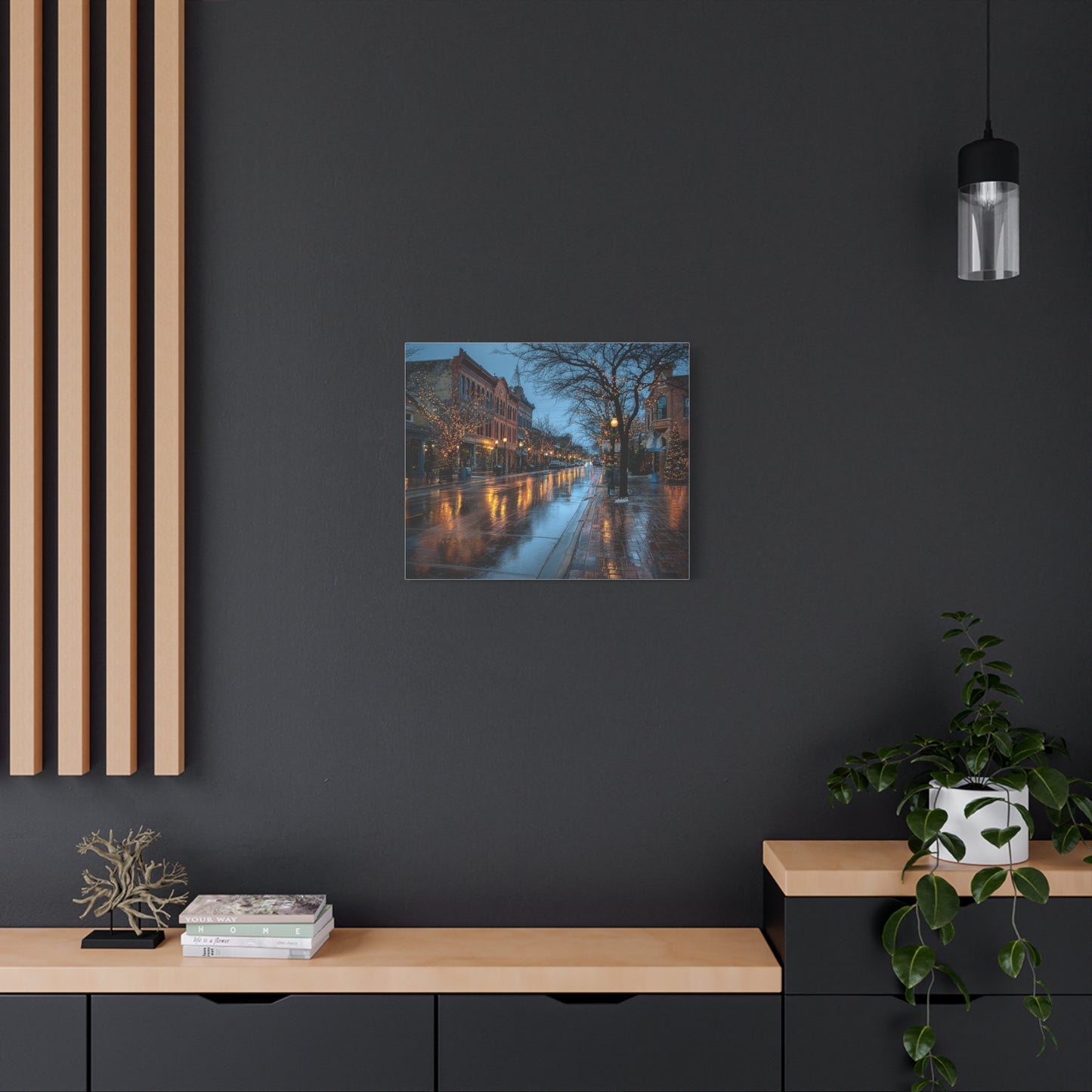 Canvas Print Winter Scene Holland Michigan Christmas