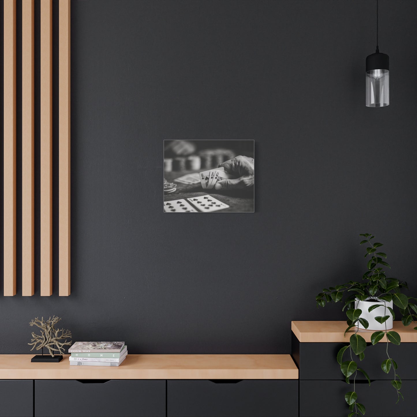 Poker Player Canvas Wall Art
