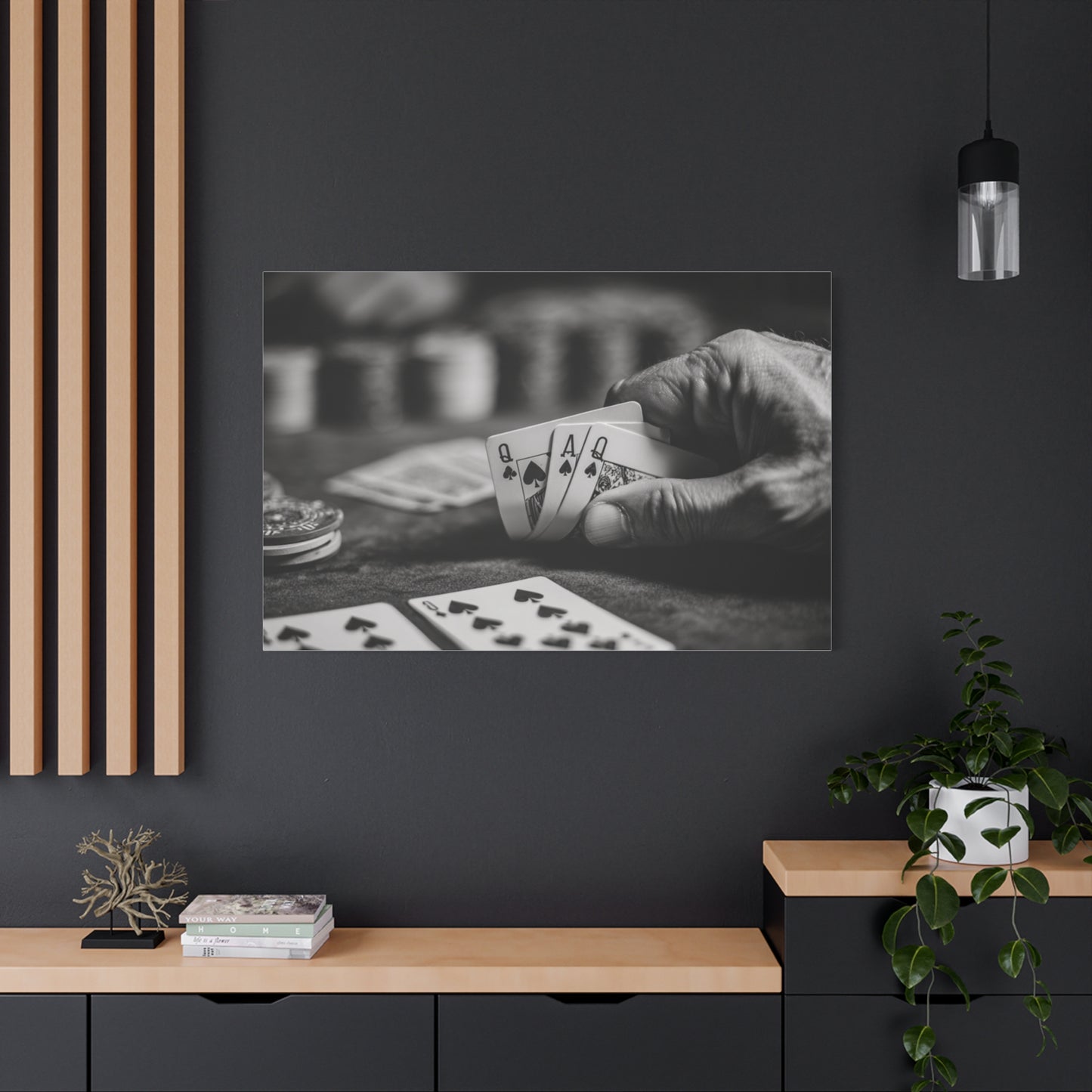 Poker Player Canvas Wall Art