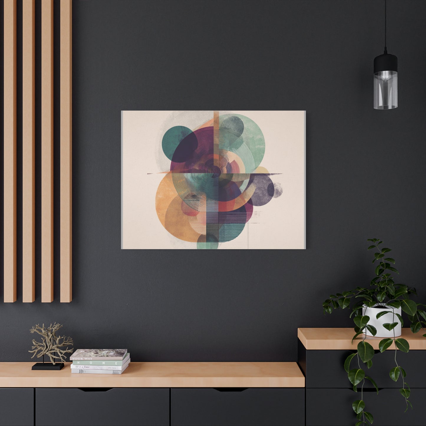 Abstract Geometric Wall Art Canvas