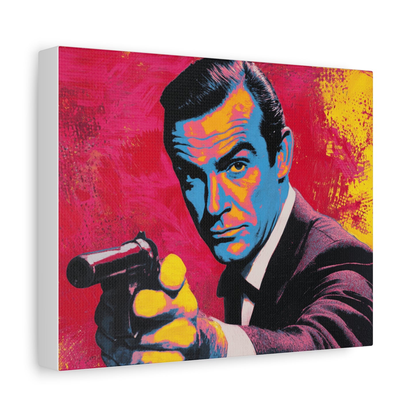 Vibrant Retro Canvas Art, Pop Culture Wall Decor, 60s Inspired Artwork, Unique Gift for Movie Lovers, Home Decoration