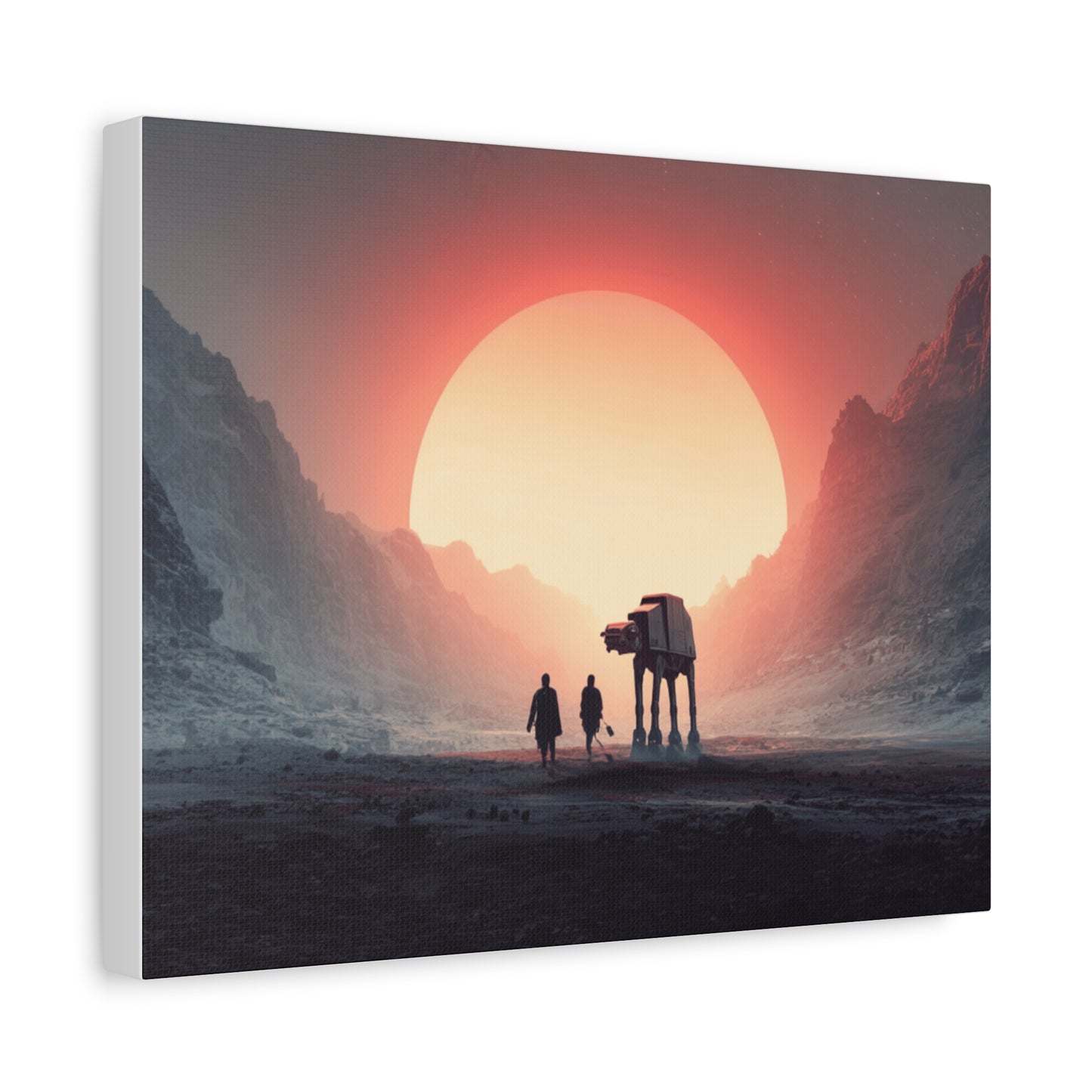 Stretched Canvas Art Print, Sci-Fi Wall Decor, Space Home Decor, Unique Gift for Fans, Movie-Inspired Art