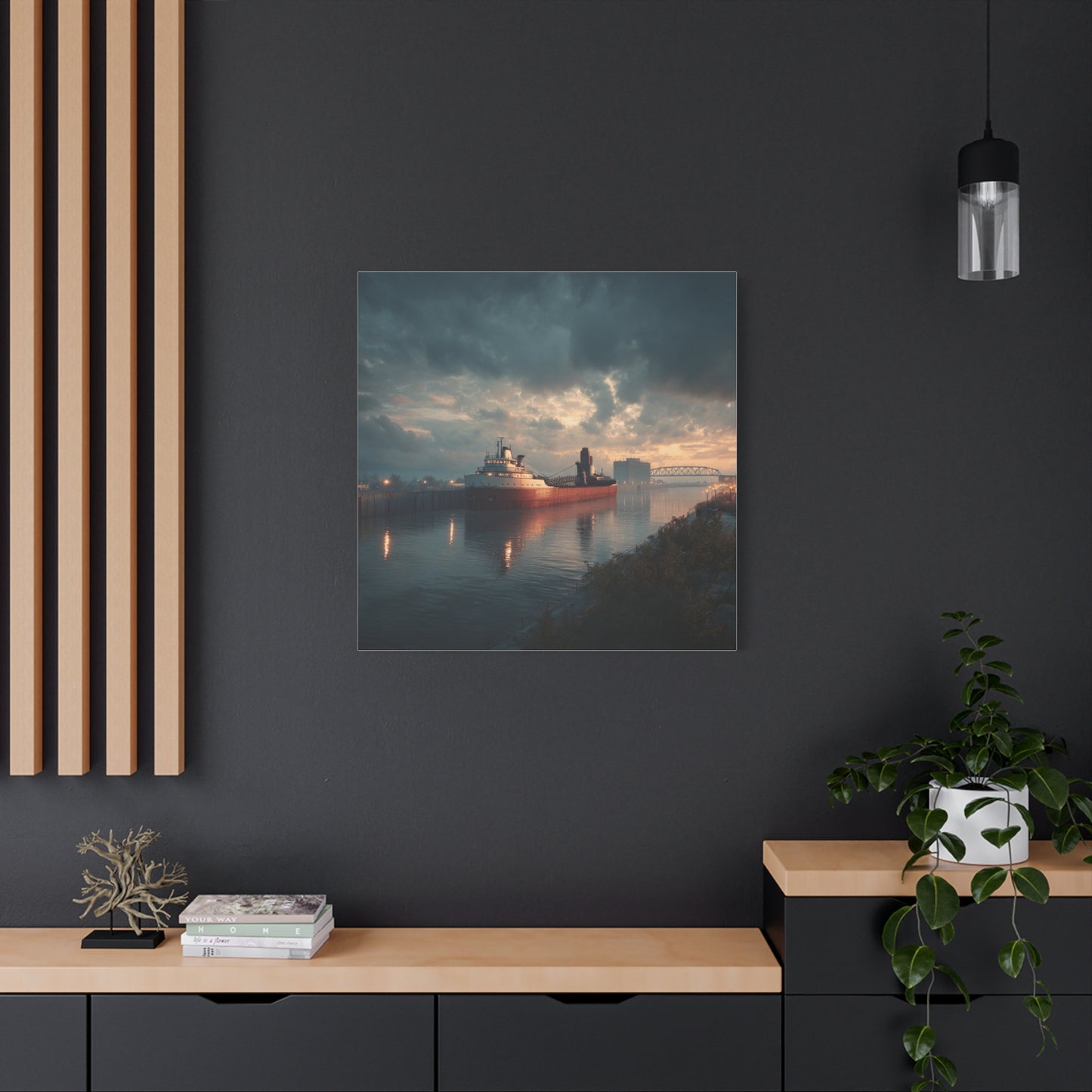 Stretched Canvas Art Print, Nautical Wall Decor, Maritime Scene, Boat Photo, Home or Office Decoration, Gift for Ocean Lovers