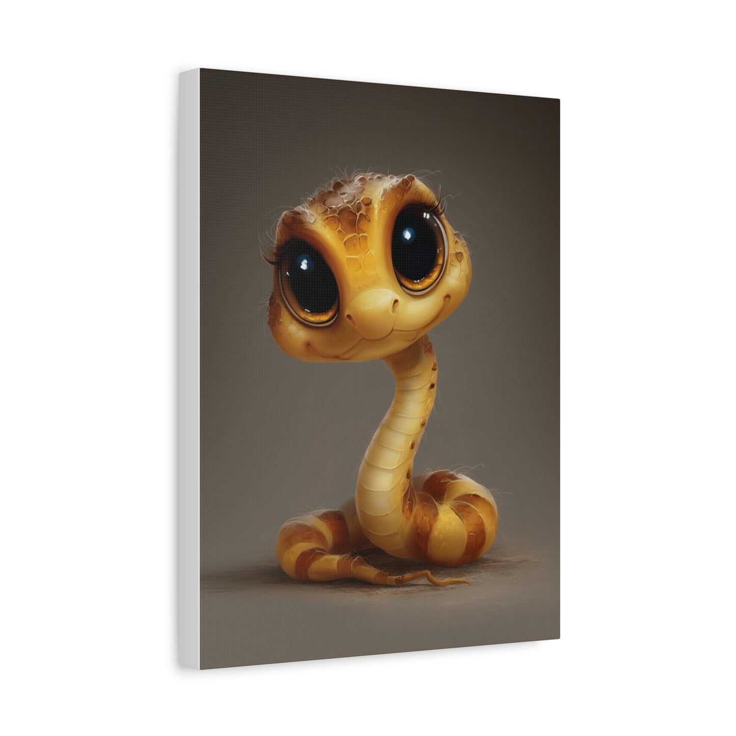 Whimsical Snake Canvas Art, Cute Animal Decor, Kids Room Wall Art, Gift for Animal Lovers, Unique Home Decoration