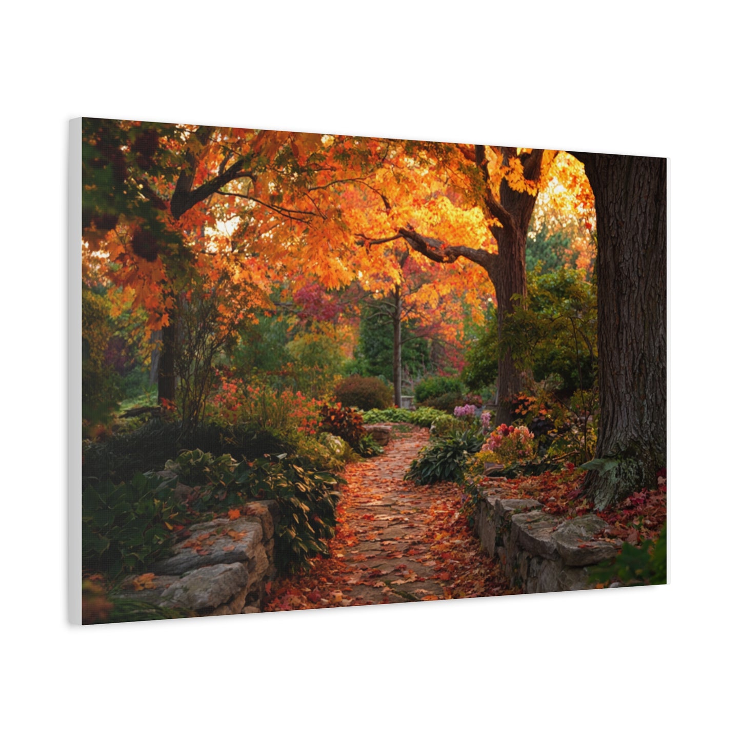 Autumn Pathway Canvas Wall Art