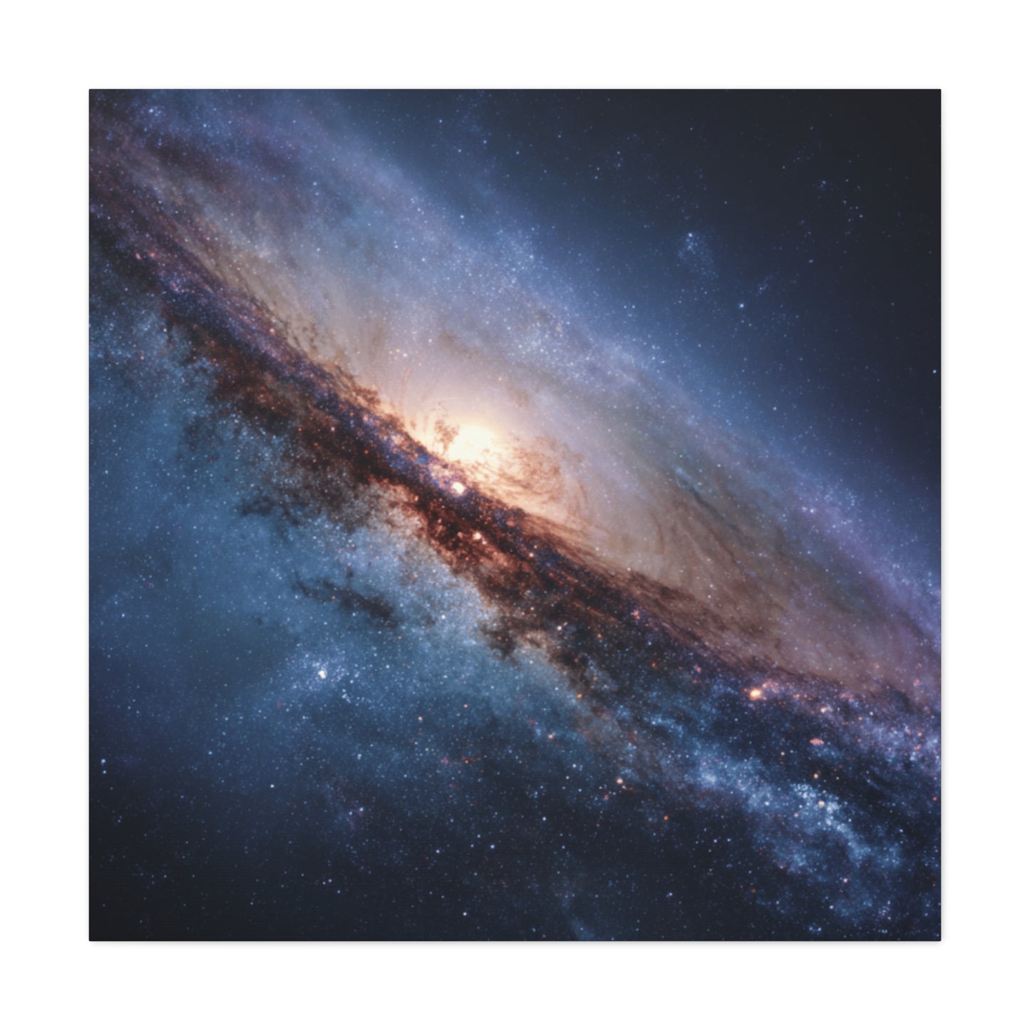 Galaxy Wall Art, Stretched Canvas Print, Cosmic Decor, Space Art, Home Gallery