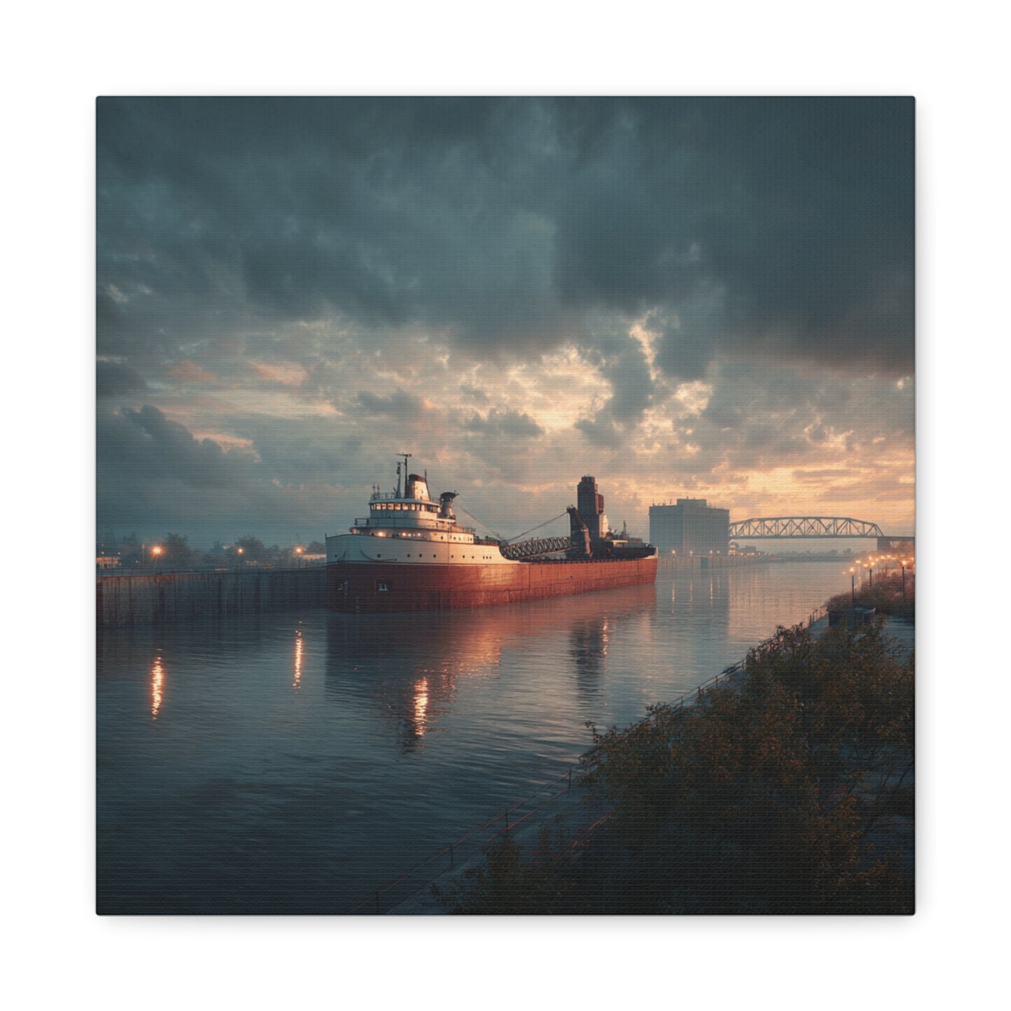 Stretched Canvas Art Print, Nautical Wall Decor, Maritime Scene, Boat Photo, Home or Office Decoration, Gift for Ocean Lovers