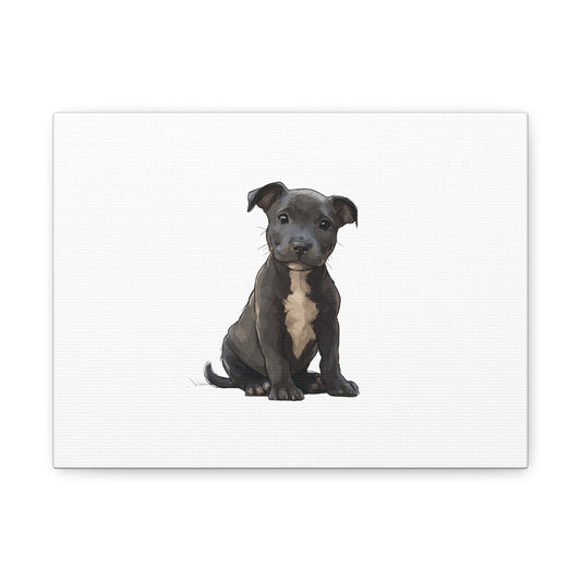 Dog Portrait Canvas Wall Art, Pet Lover Gift, Home Decor, Puppy Artwork, Animal Lover Canvas, Pet Memorial