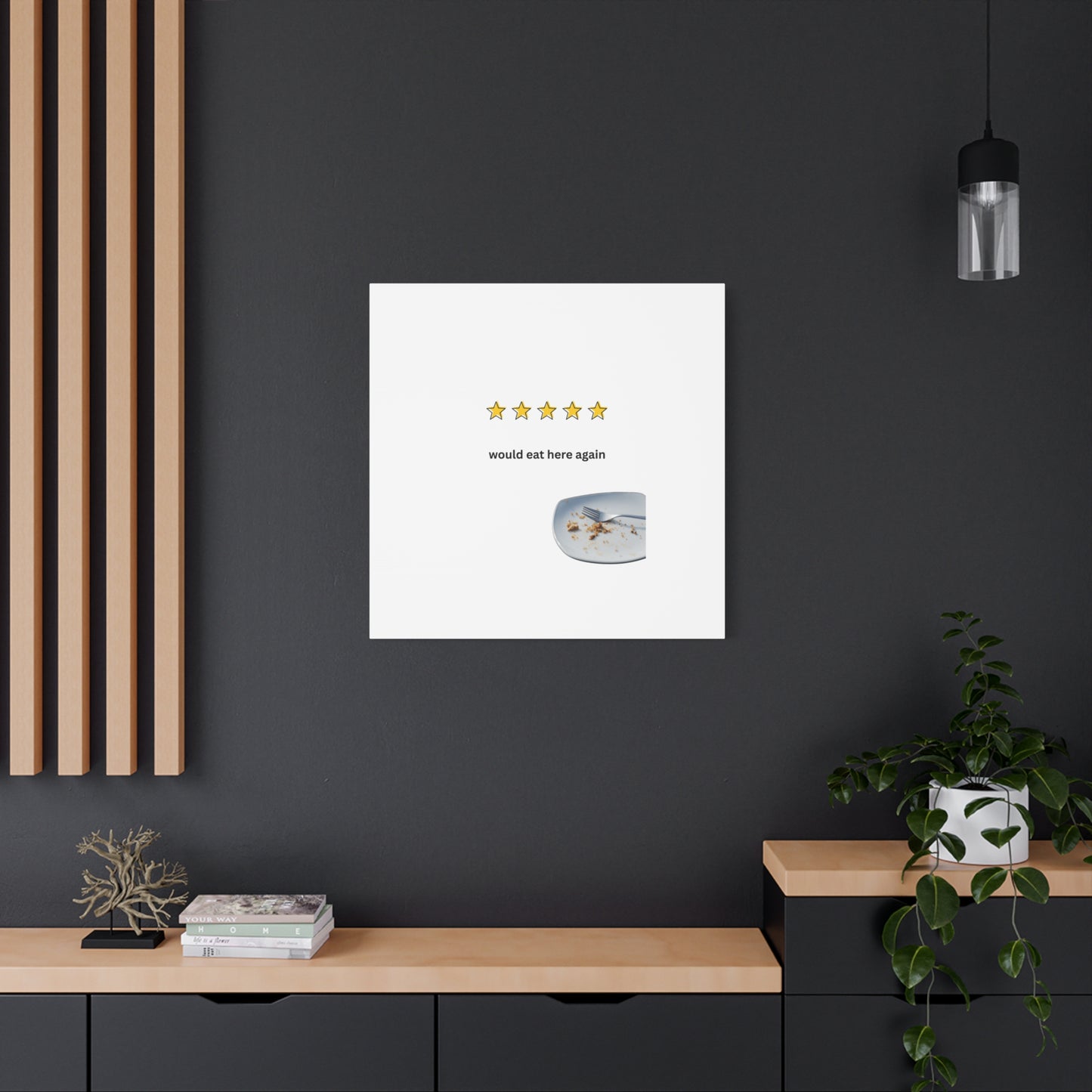 Dining Canvas - Would Eat Here Again Wall Art