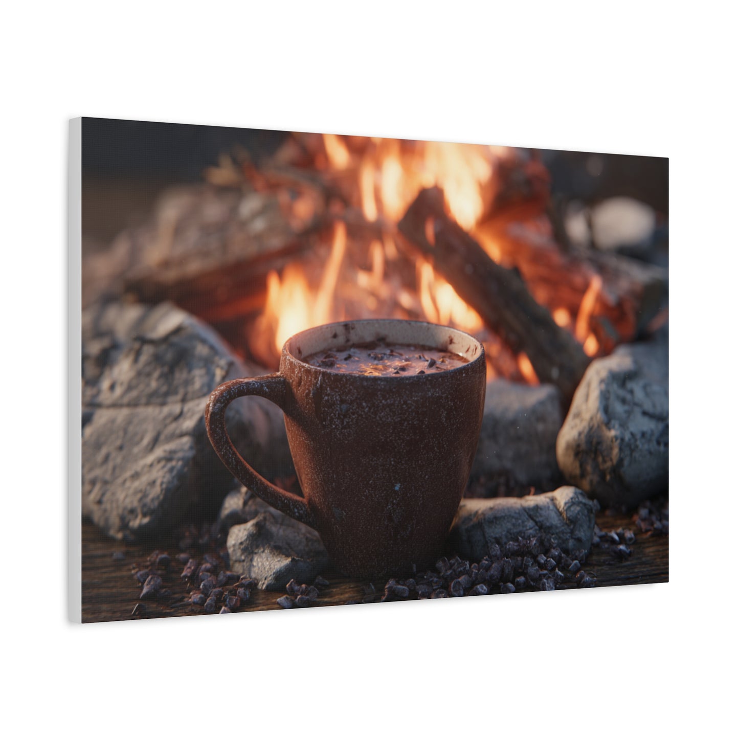 Cozy Campfire Canvas Print