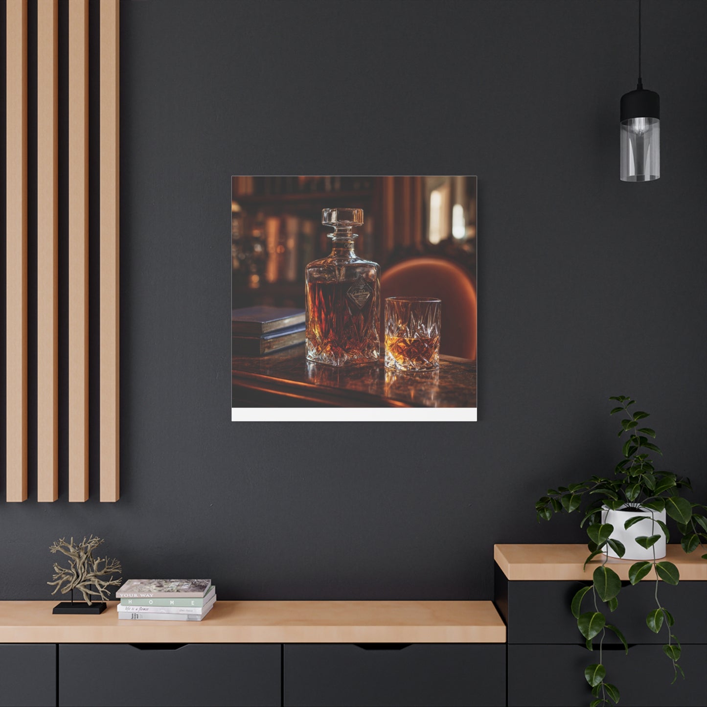 Elegant Whiskey Art Canvas