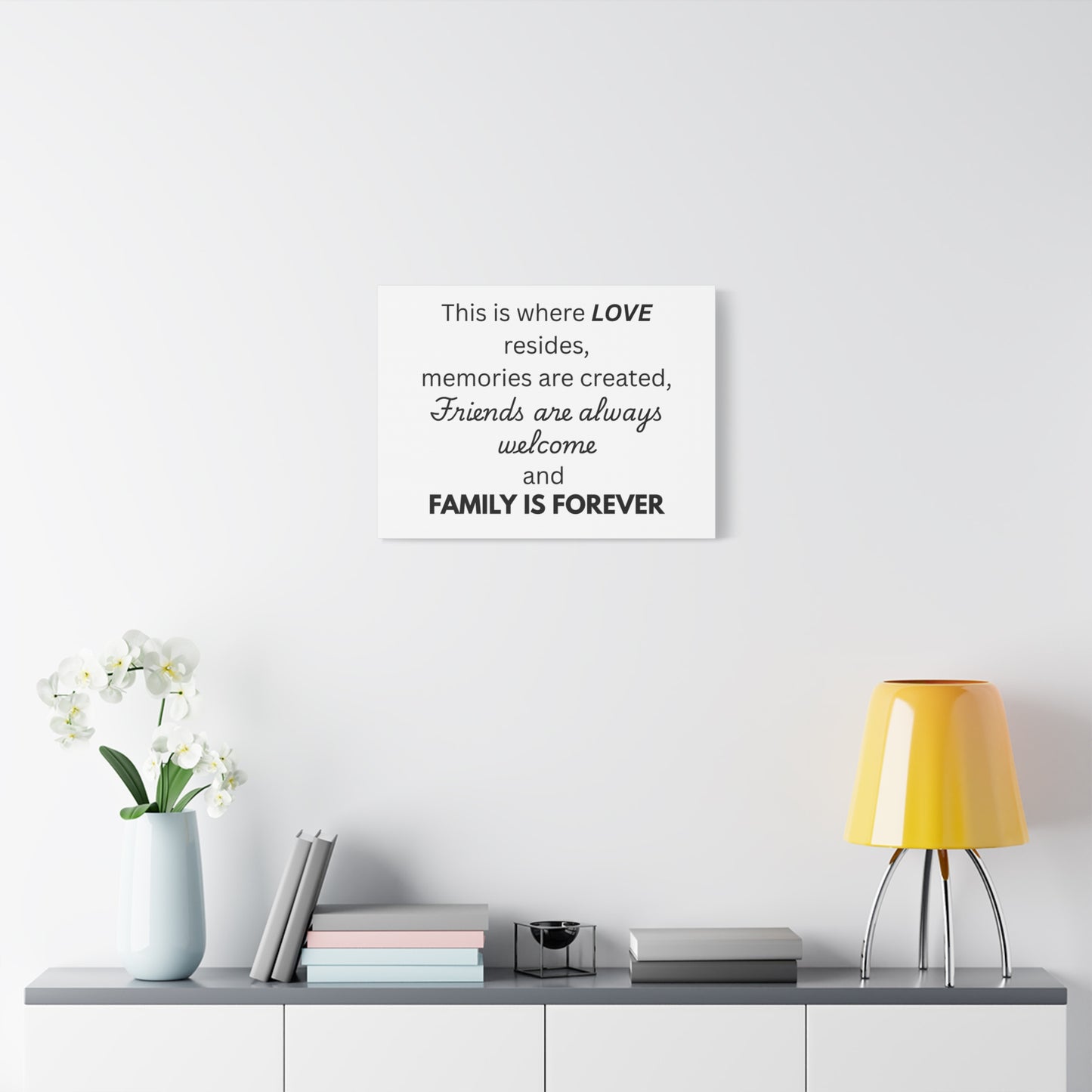 Love Family Canvas Artwork