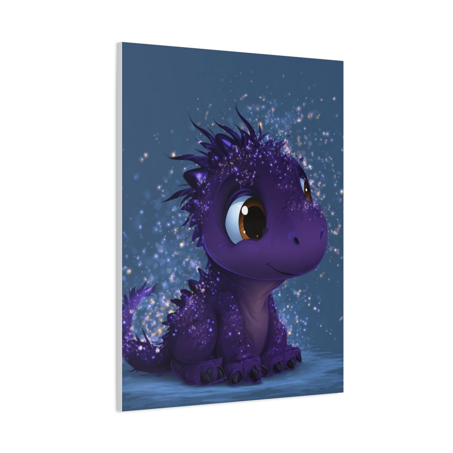 Whimsical Dragon Canvas Art, Cute Nursery Decor, Fantasy Wall Decor, Kids Room Art, Magical Home Gift, Birthday Gift