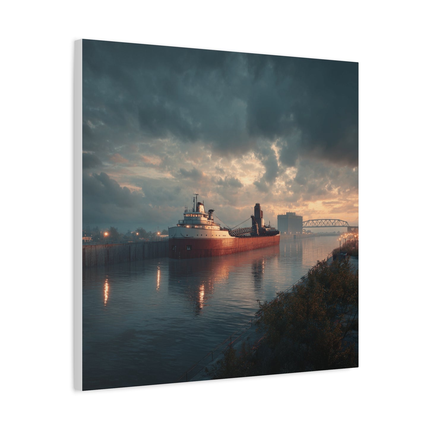 Stretched Canvas Art Print, Nautical Wall Decor, Maritime Scene, Boat Photo, Home or Office Decoration, Gift for Ocean Lovers