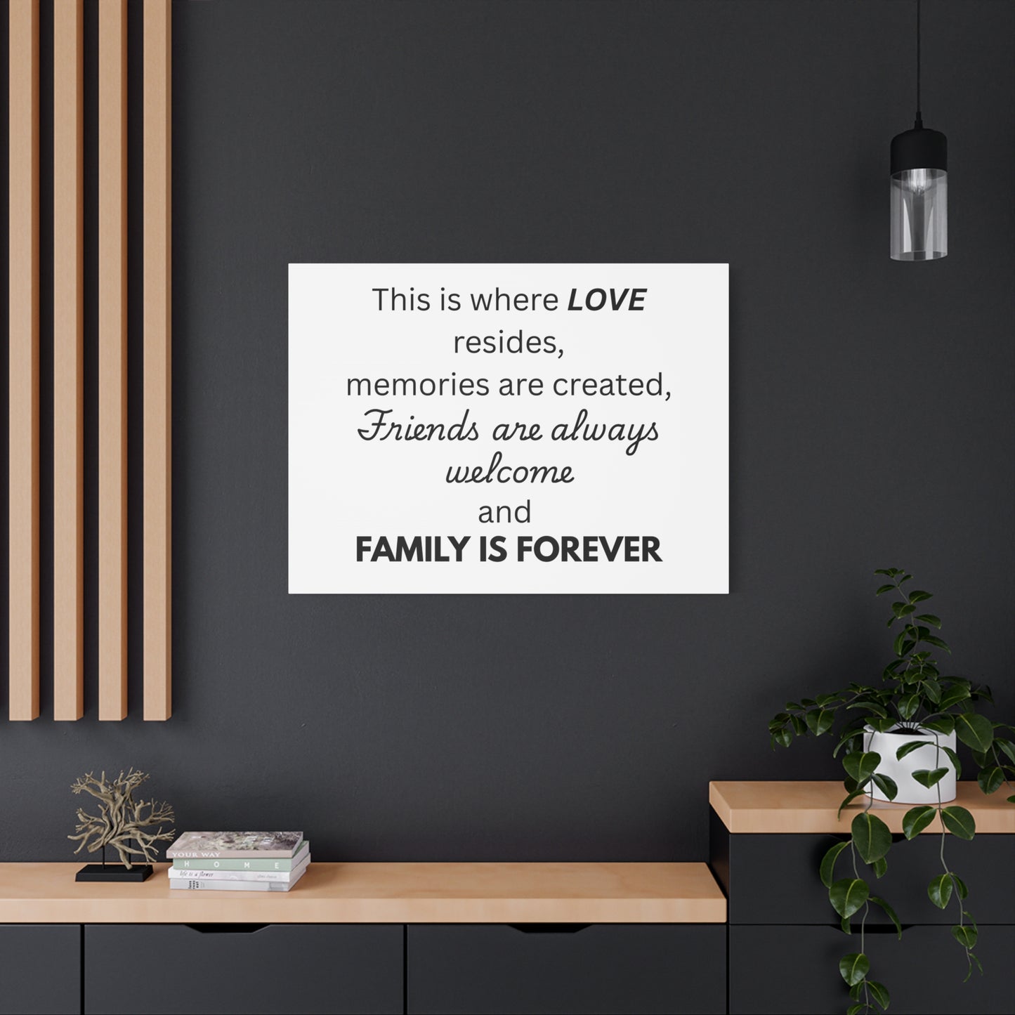 Love Family Canvas Artwork