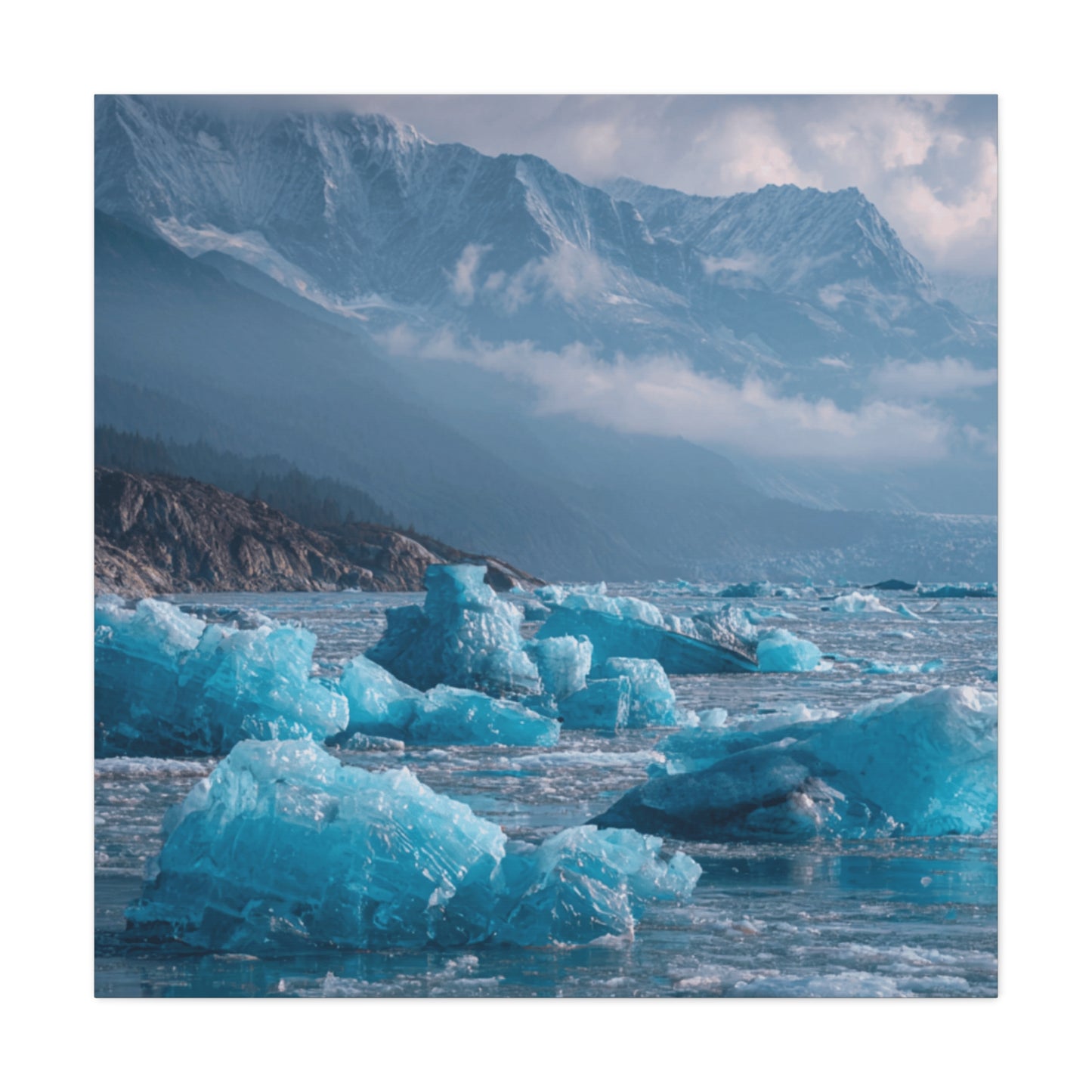 Stretched Canvas Art, Tranquil Landscape Wall Decor, Ideal for Home or Office, Art Print Gift, Nature Lover's Art