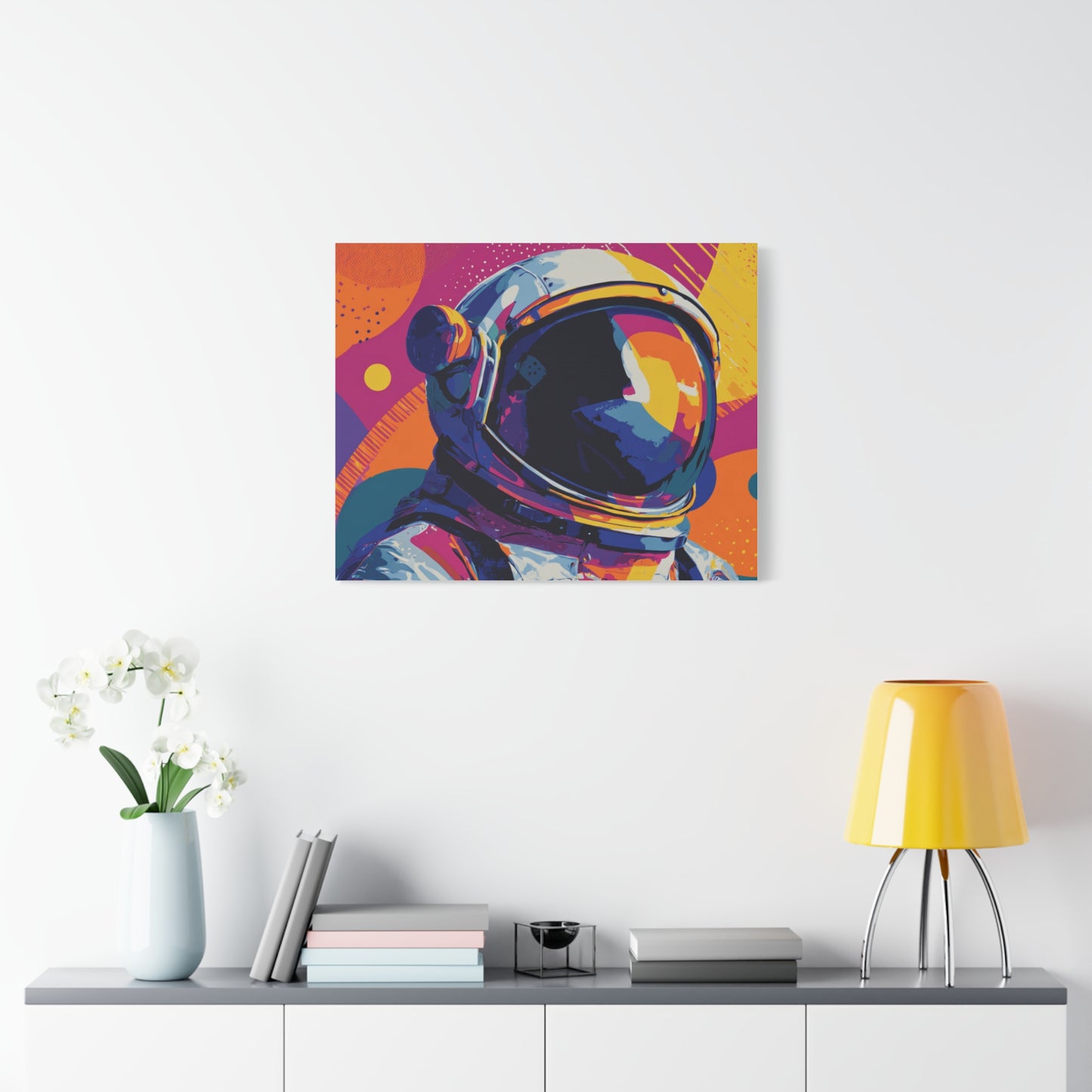 Canvas Print - Vibrant Astronaut Pop Art