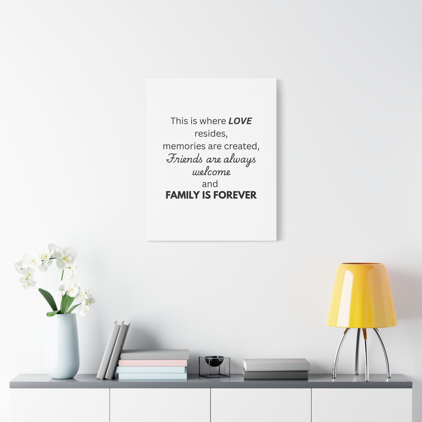 Love Family Canvas Artwork