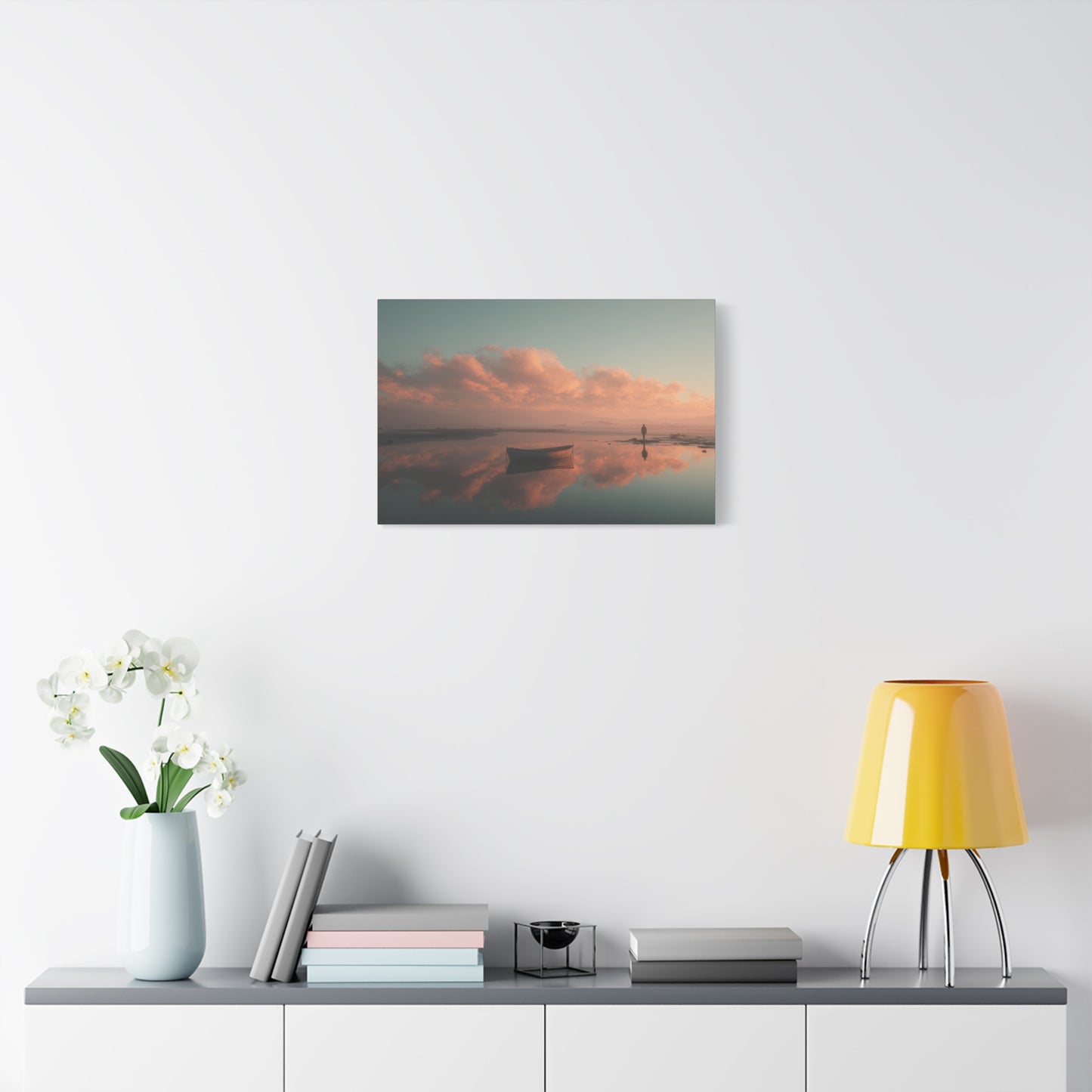 Serene Landscape Canvas Art Print, Coastal Decor, Home Bedroom Wall Art, Inspirational Wall Décor, Gift for Nature Lovers